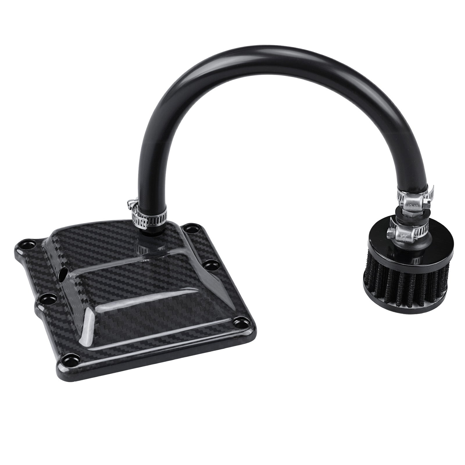 Carbon Fiber M8 Vented Transmission Top Cover For Harley Street Bob Low Rider S Fat Boy