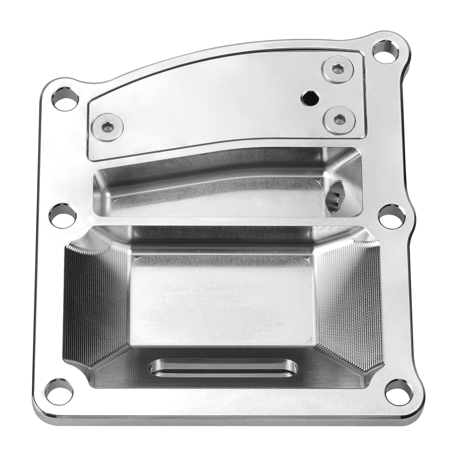 Chromed Transparent Vented Transmission Top Cover For Harley M8 Engine 2017-2024