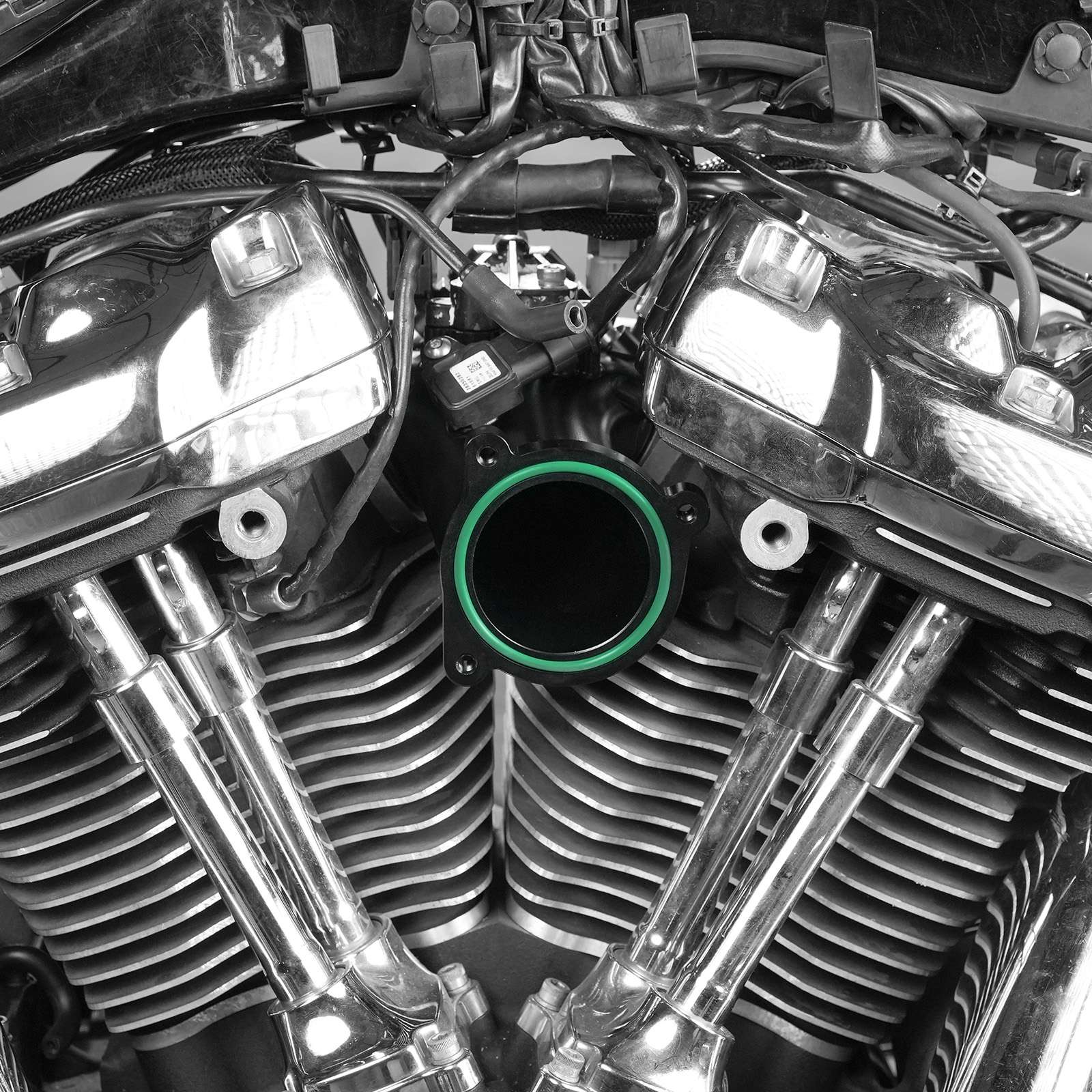 CNC Aluminium 57mm M8 Intake Manifold Assembly For Harley Low Rider Fat Boy Street Bob