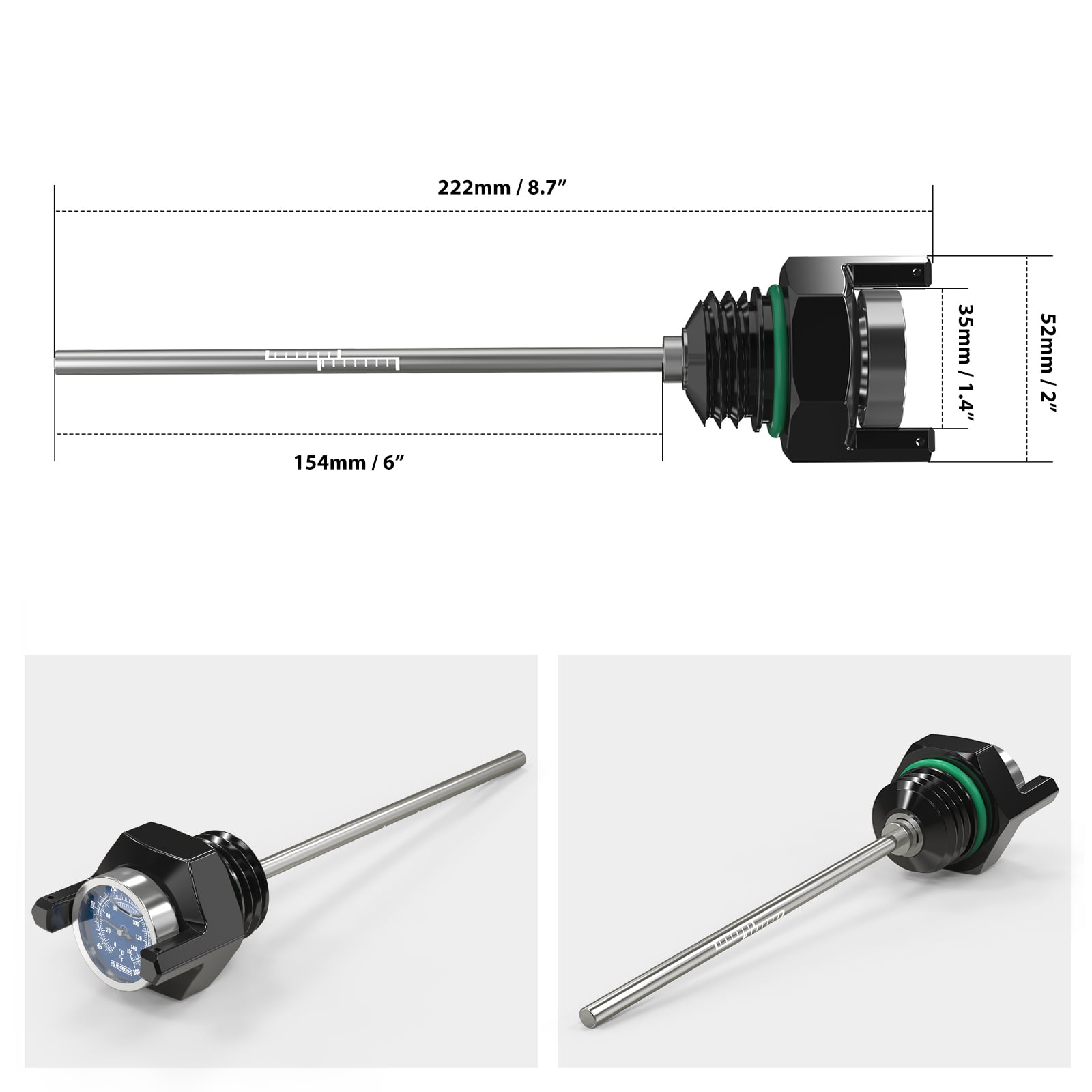 Oil Dipstick with Thermometer For Harley Davidson Road King FLHR 2017-2024 Street Glide FLHX 2017-2023