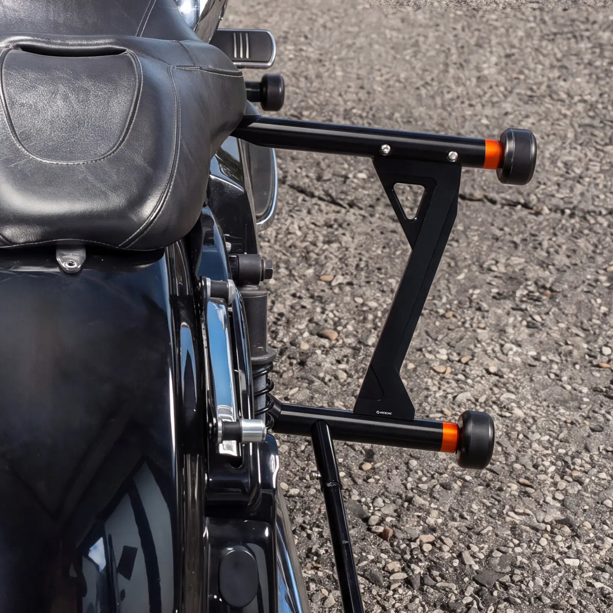 Rear Crash Bar Saddlebag Guard For Harley Road King Electra Street Glide