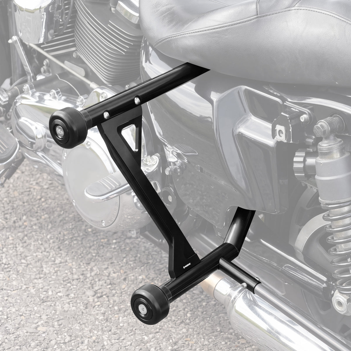 Rear Crash Bar Saddlebag Guard For Harley Road King Electra Street Glide