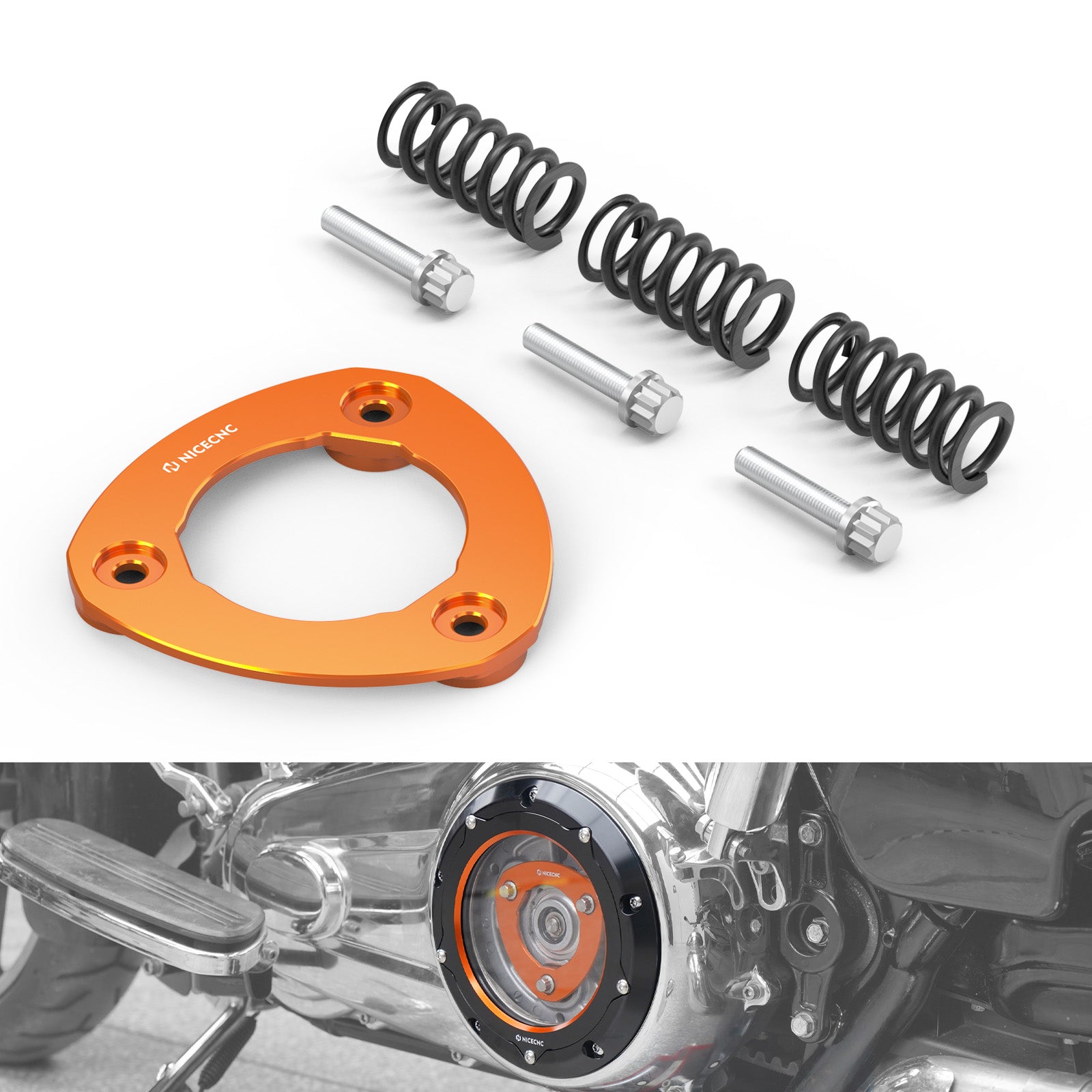 Clutch Pressure Power Plate Kit For Harley Road King Electra Street Glide Ultra Limited