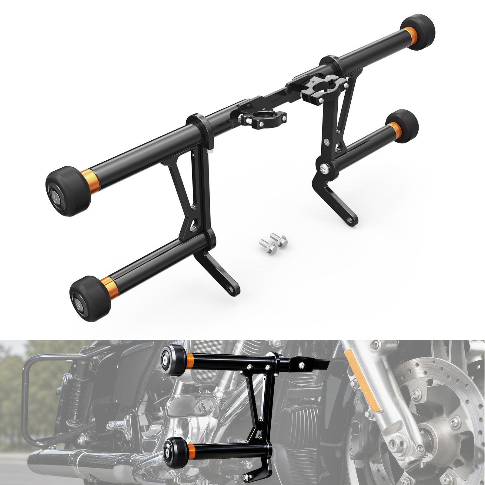 Modular Front Engine Frame Guard Crash Bar For Harley Street Glide CVO Road Glide