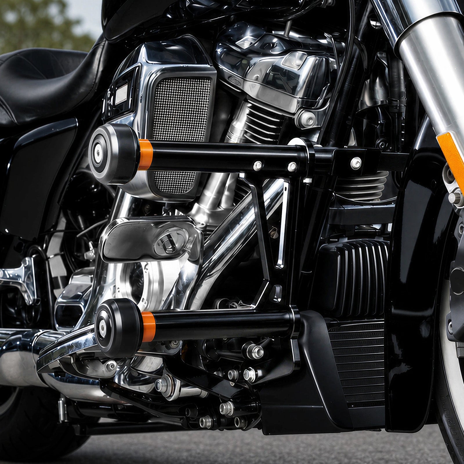 Modular Front Engine Frame Guard Crash Bar For Harley Street Glide CVO Road Glide