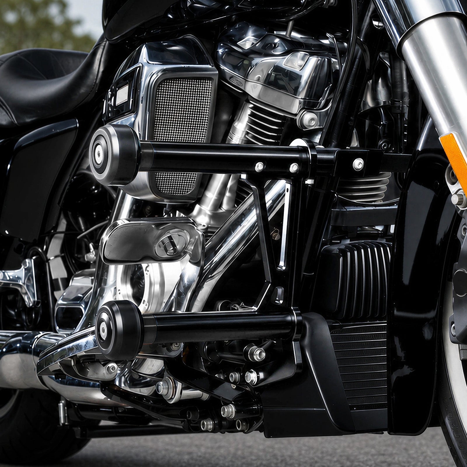 Modular Front Engine Frame Guard Crash Bar For Harley Street Glide CVO Road Glide