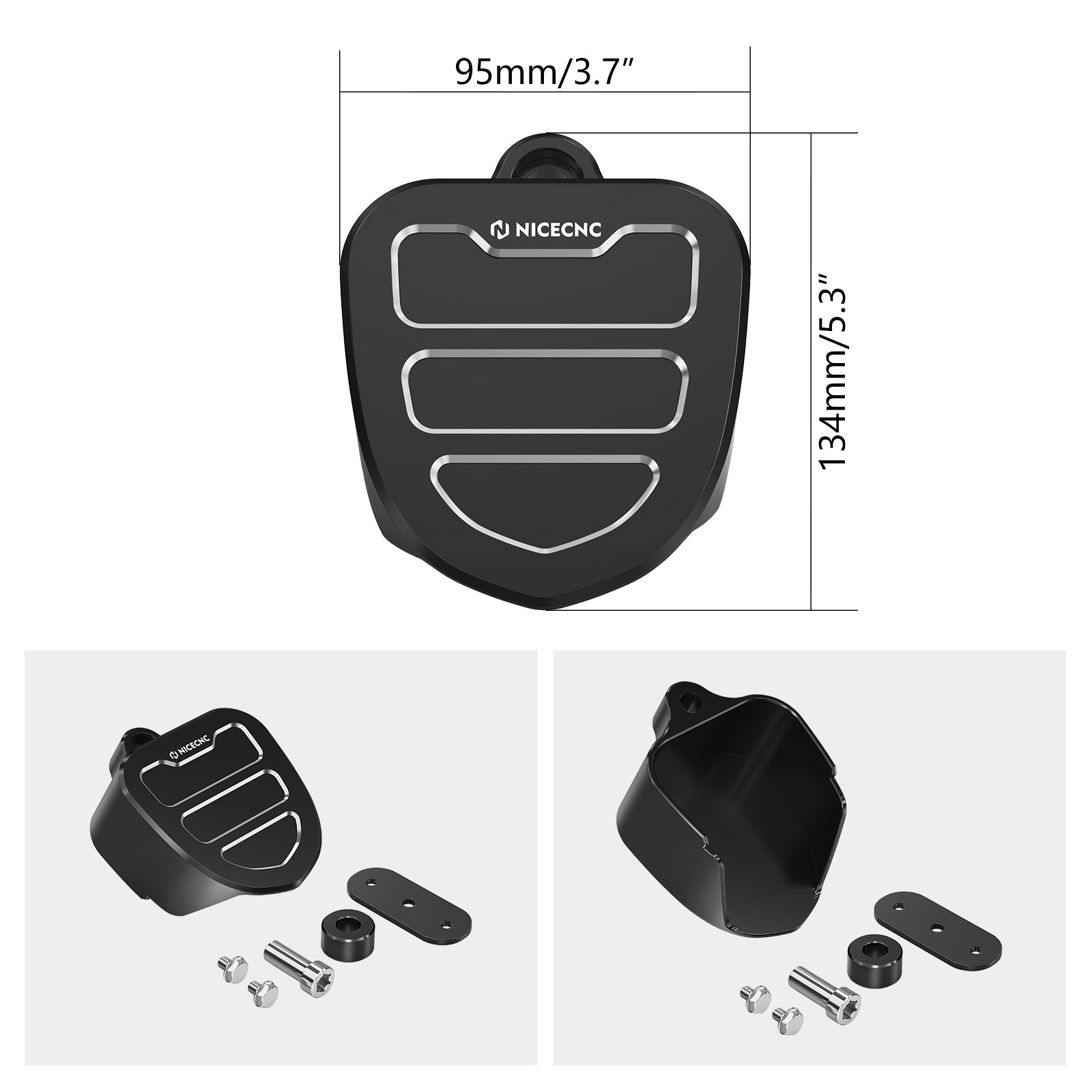 Horn Decorative Trim Cover Kit For Harley Road King Electra Street Glide Ultra Limited