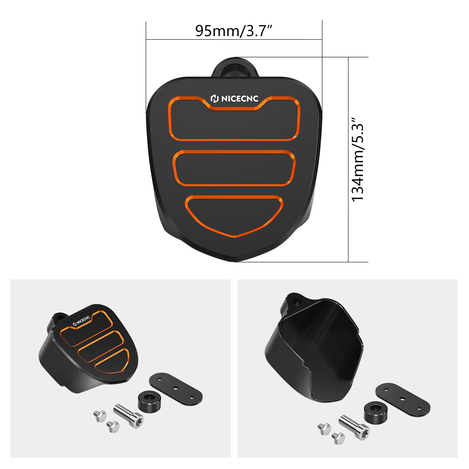 Horn Decorative Trim Cover Kit For Harley Road King Electra Street Glide Ultra Limited