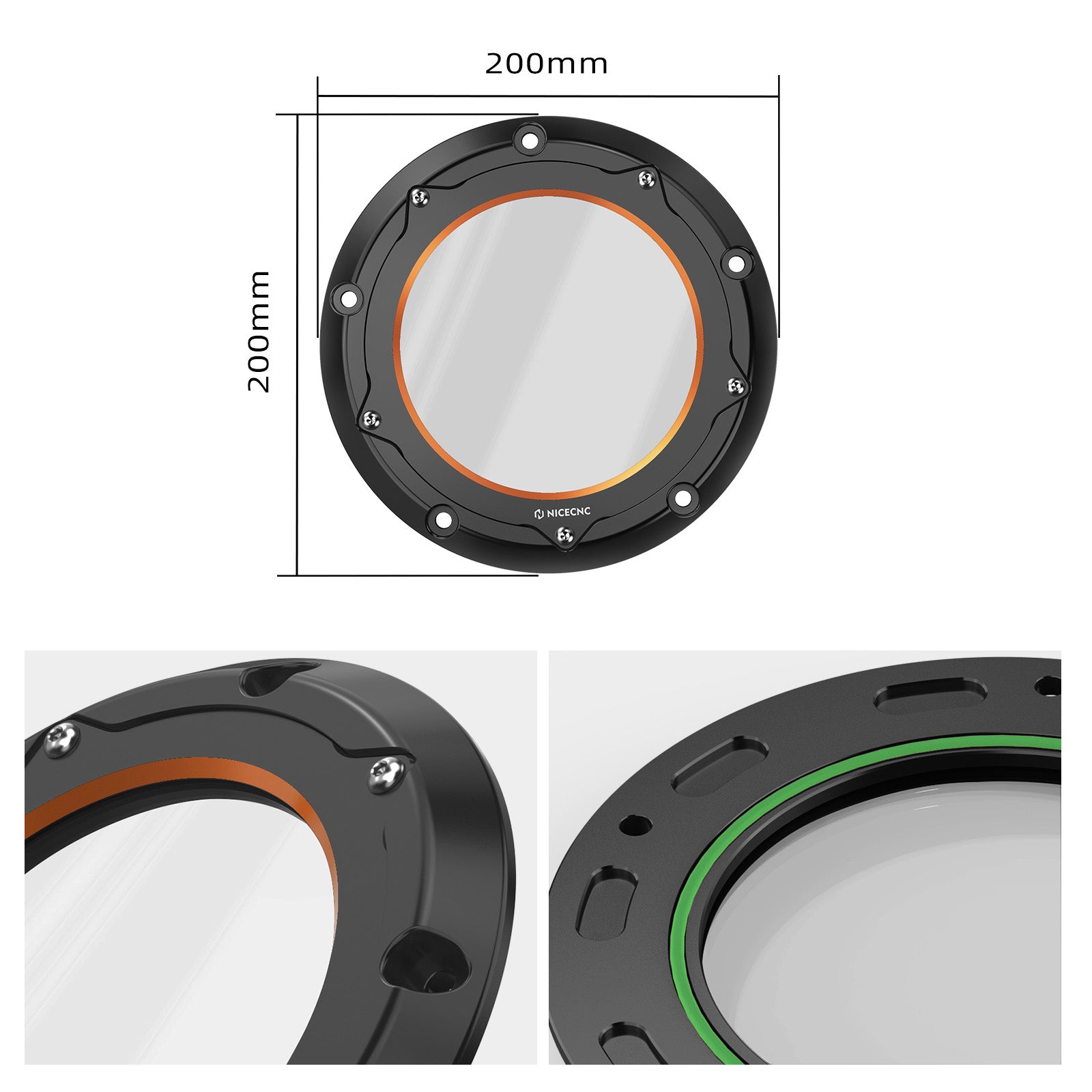 M8 Engine Derby Cover + Clutch Pressure Plate Kit For Harley Road King Electra Street Glide