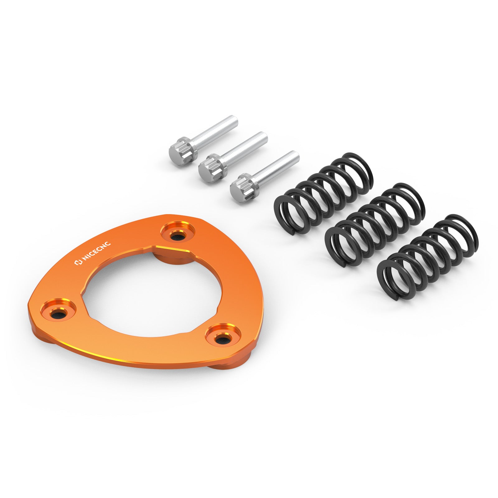 M8 Engine Derby Cover + Clutch Pressure Plate Kit For Harley Road King Electra Street Glide