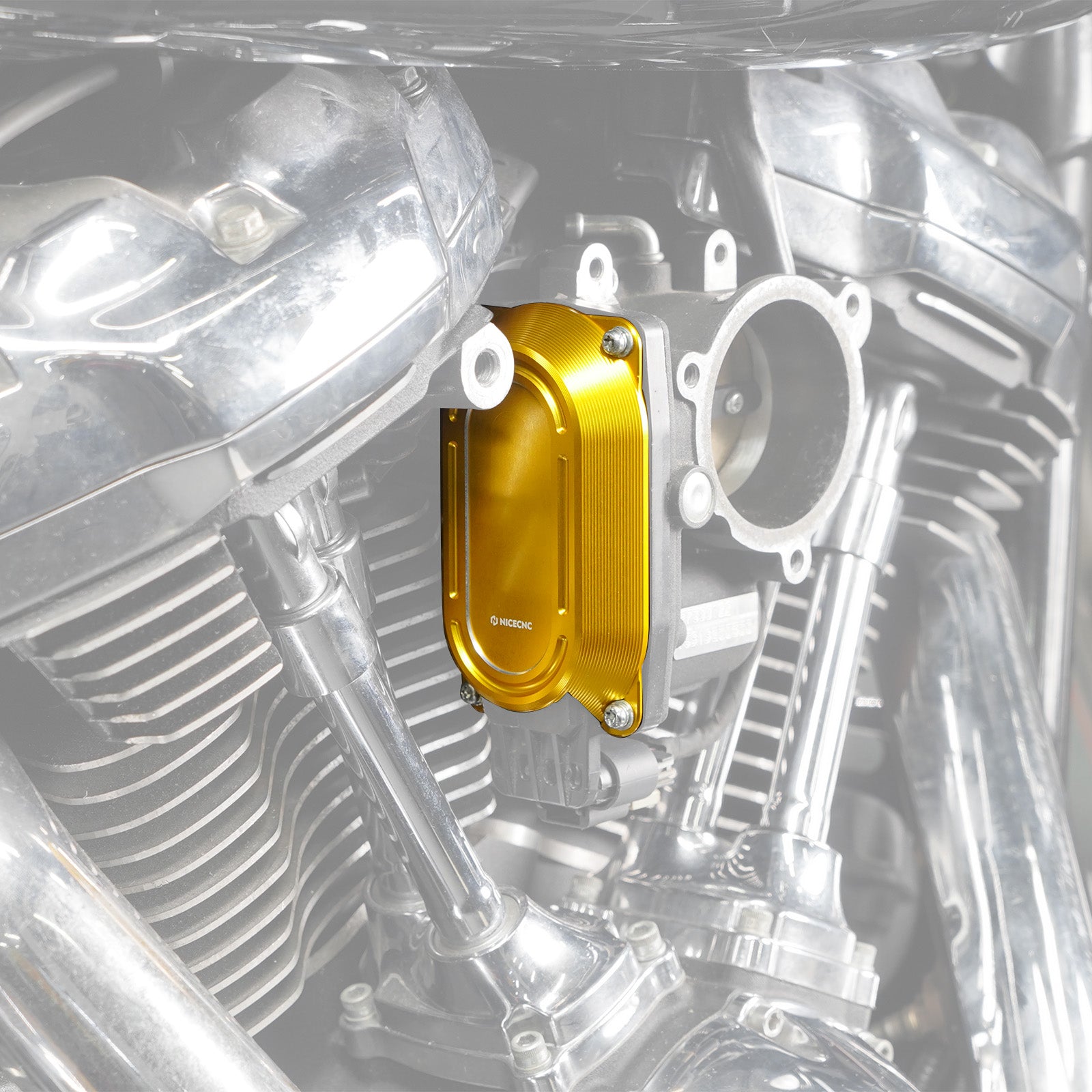 M8 Throttle Body Cap Side Cover Heat Shield For Harley Road King Electra Street Glide