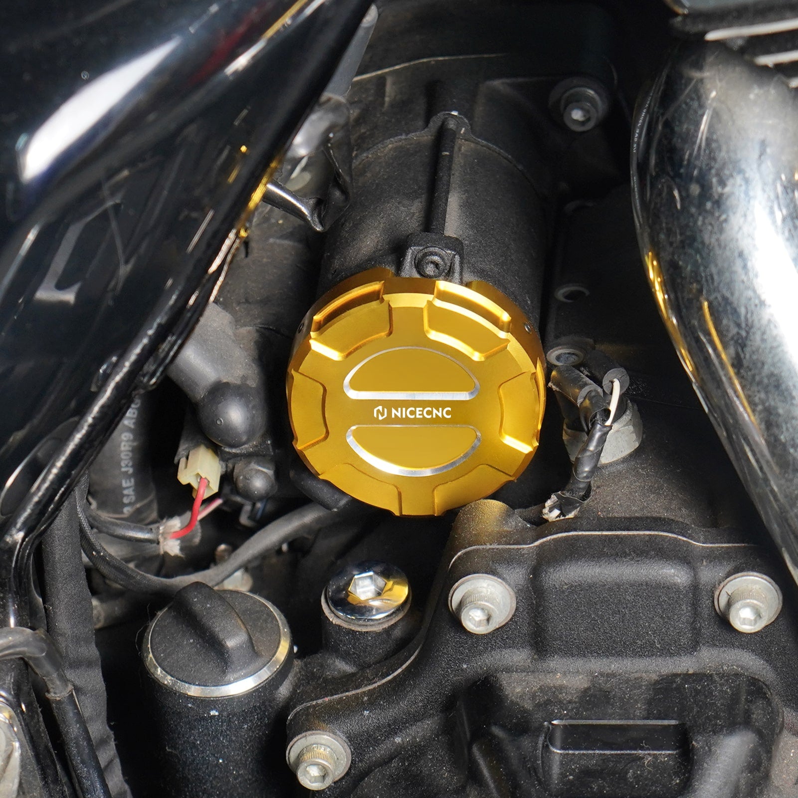 Starter Motor End Trim Cover For Harley Road King Electra Street Glide Ultra Limited