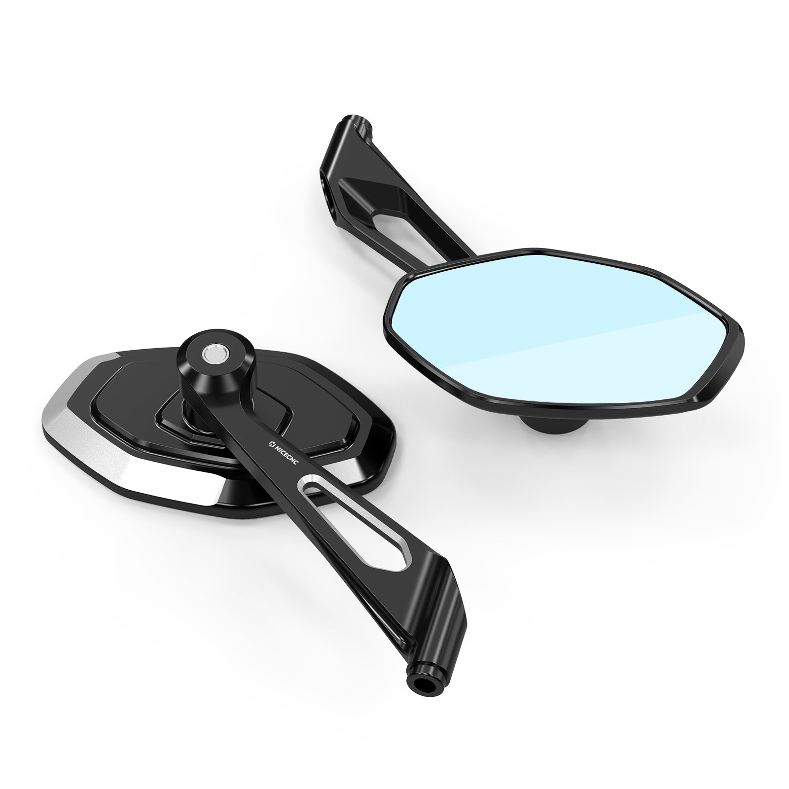 Convex Rear View Mirrors For Harley Sportster 1200 883 XL Softail Standard Dyna Super Glide