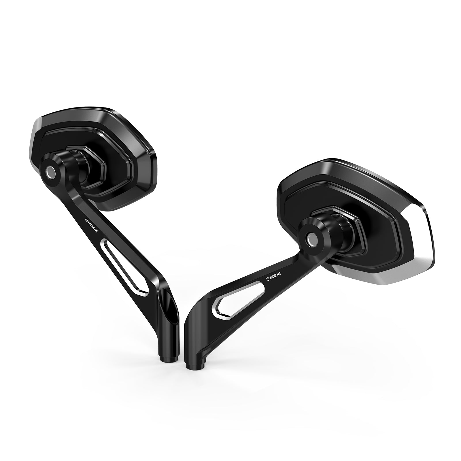Convex Rear View Mirrors For Harley Sportster 1200 883 XL Softail Standard Dyna Super Glide