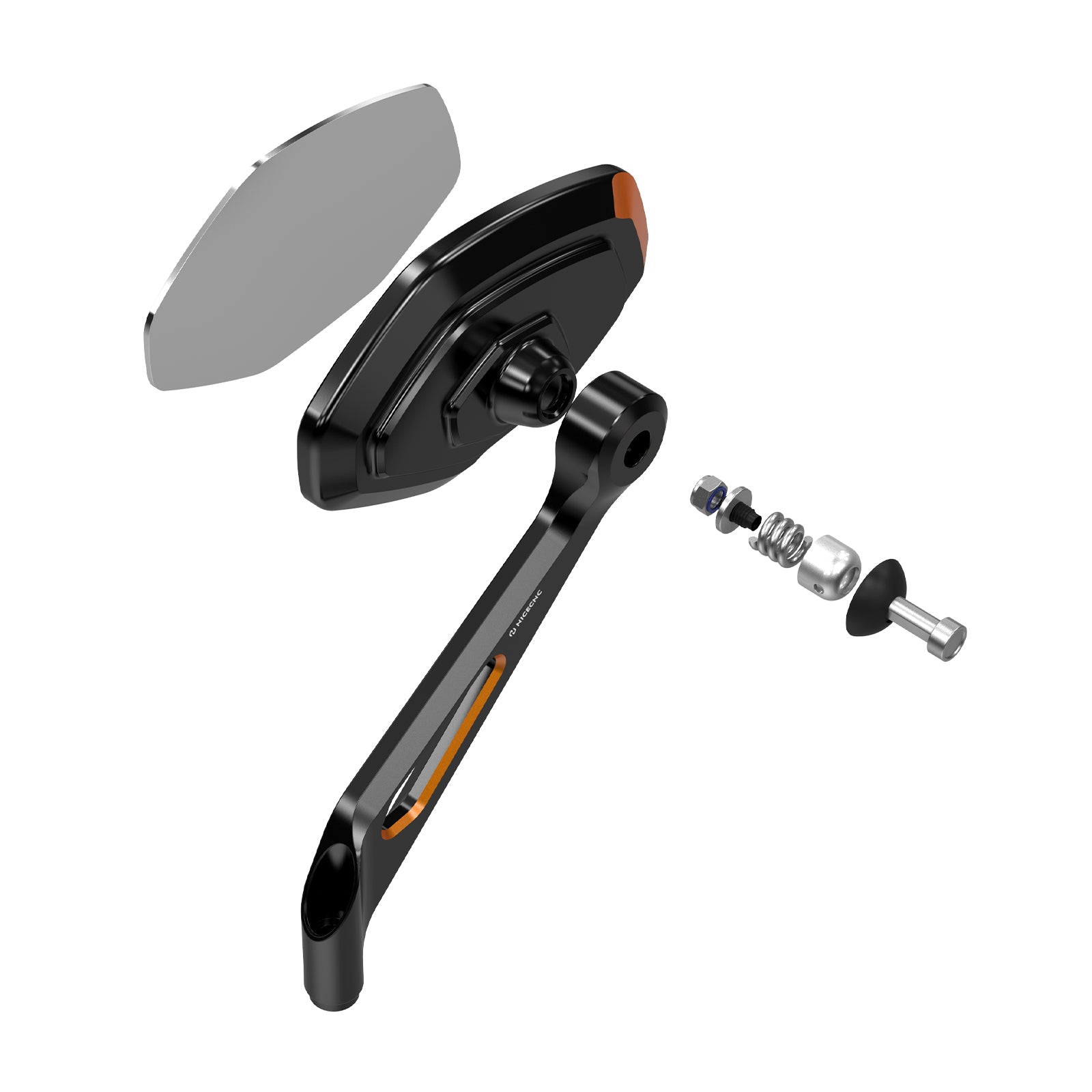 Convex Rear View Mirrors For Harley Sportster 1200 883 XL Softail Standard Dyna Super Glide