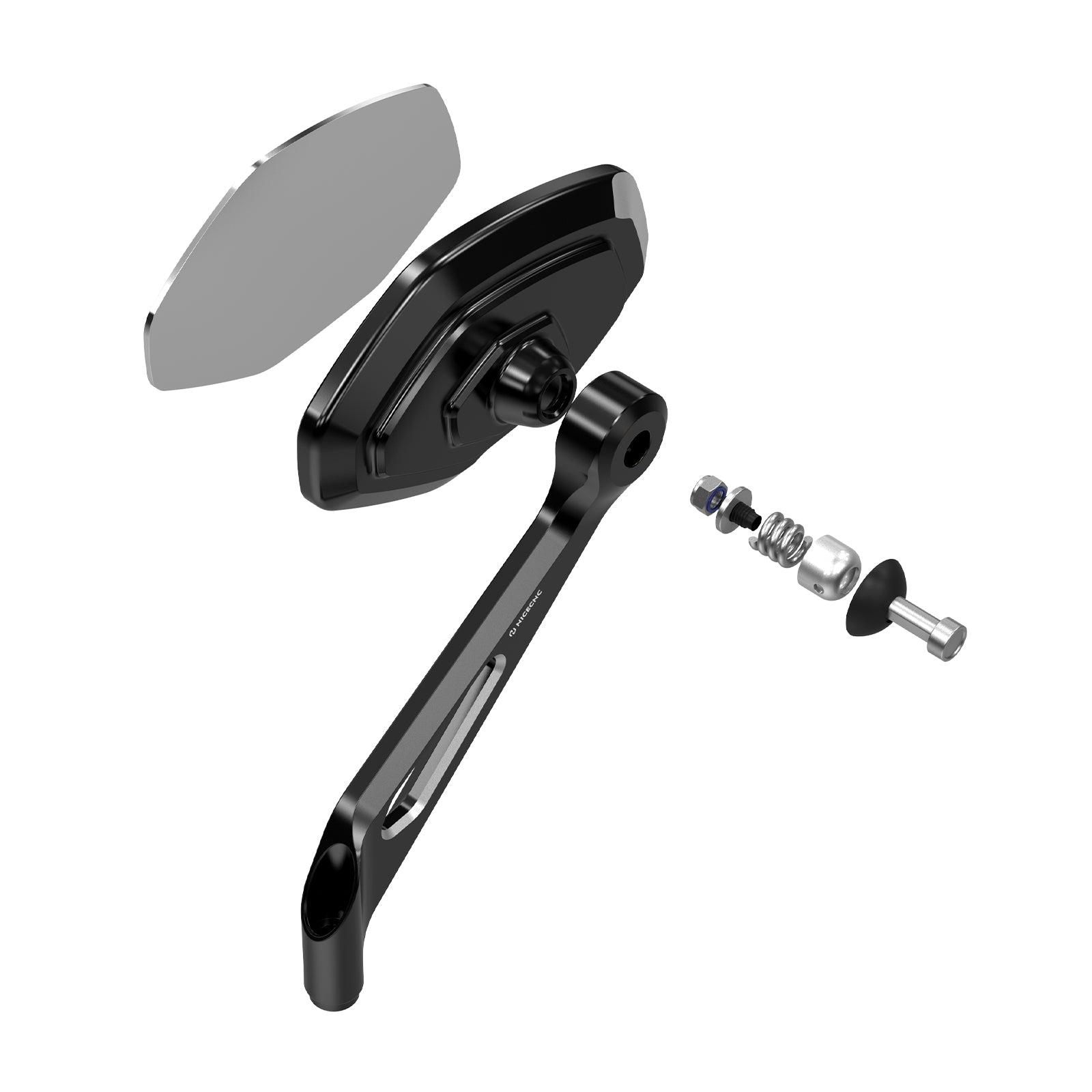 Convex Rear View Mirrors For Harley Sportster 1200 883 XL Softail Standard Dyna Super Glide