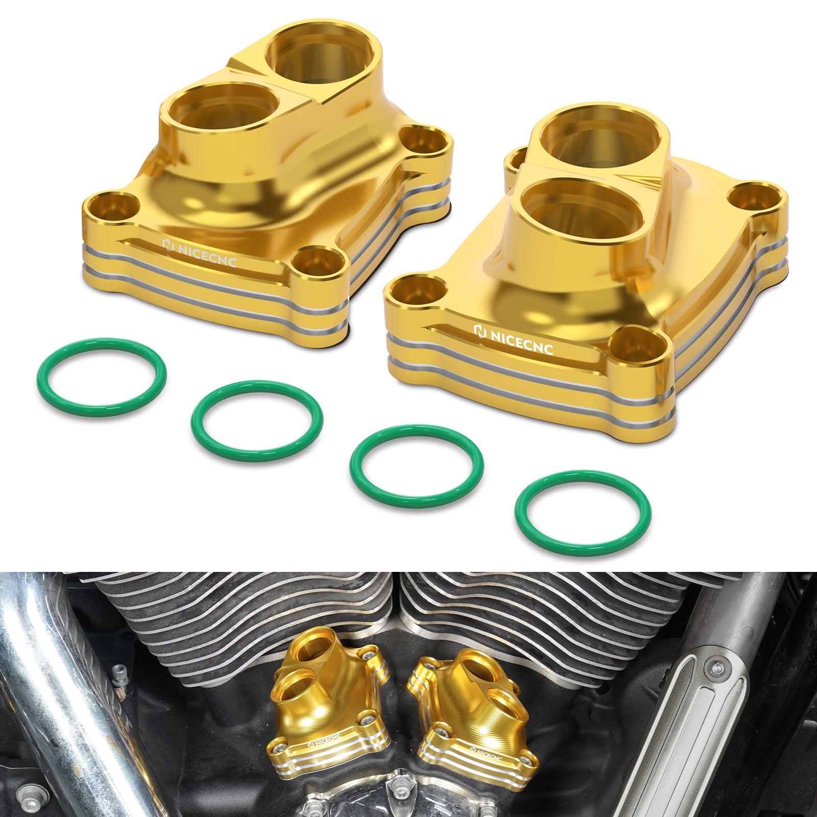 M8 Engine Tappet Covers For Harley Softail Heritage Classic Fat Boy Street Bob Low Rider