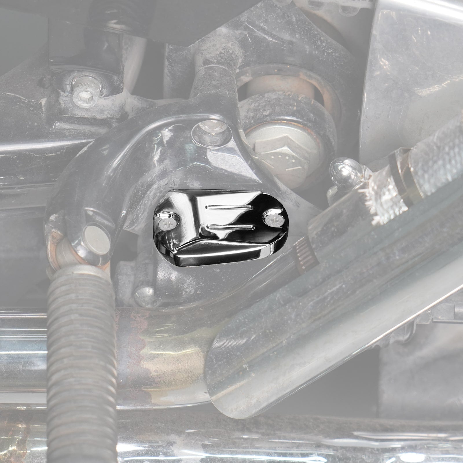 Chromed Rear Brake Master Cylinder Cover For Harley Sportster 1200 Iron 883 XL