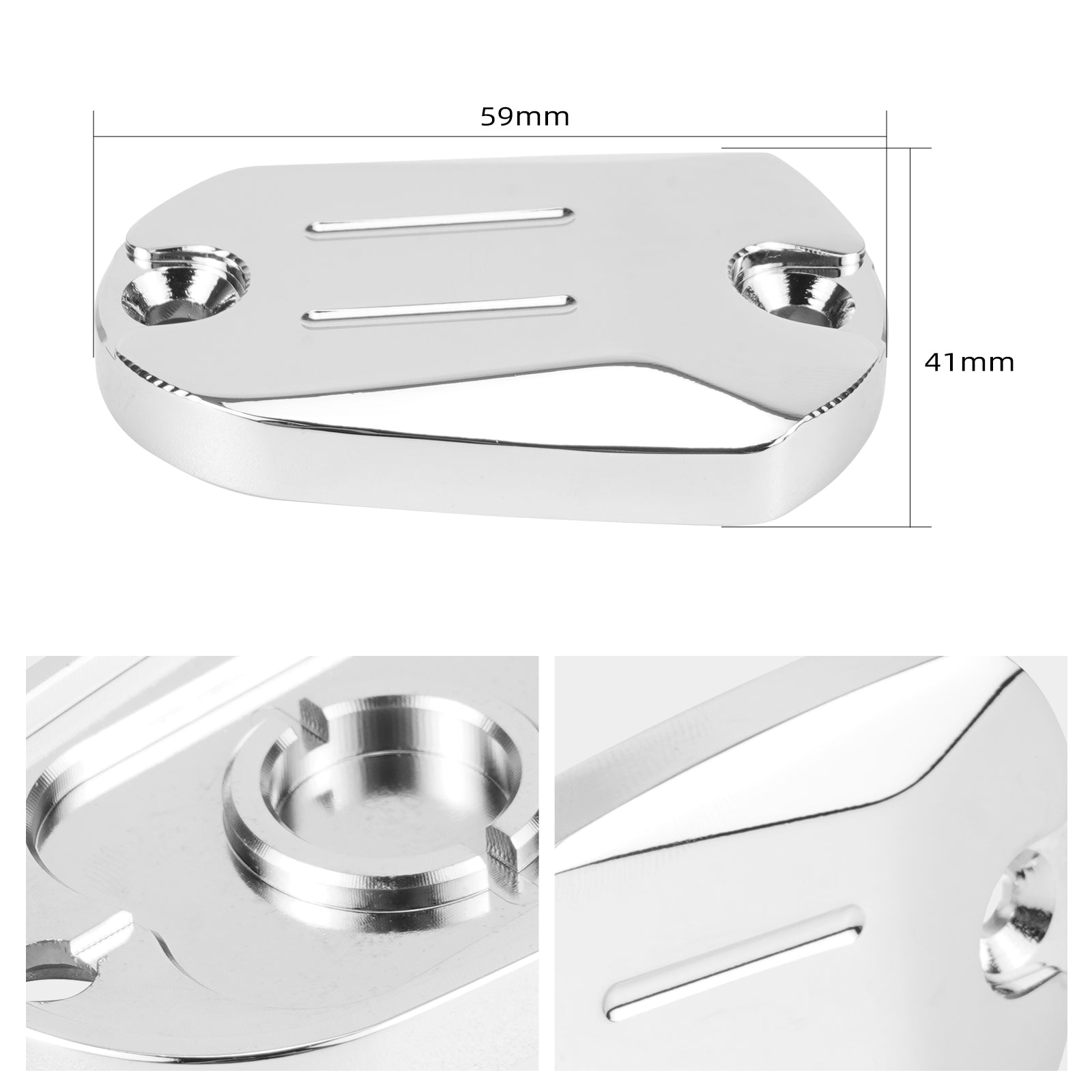 Chromed Rear Brake Master Cylinder Cover For Harley Sportster 1200 Iron 883 XL