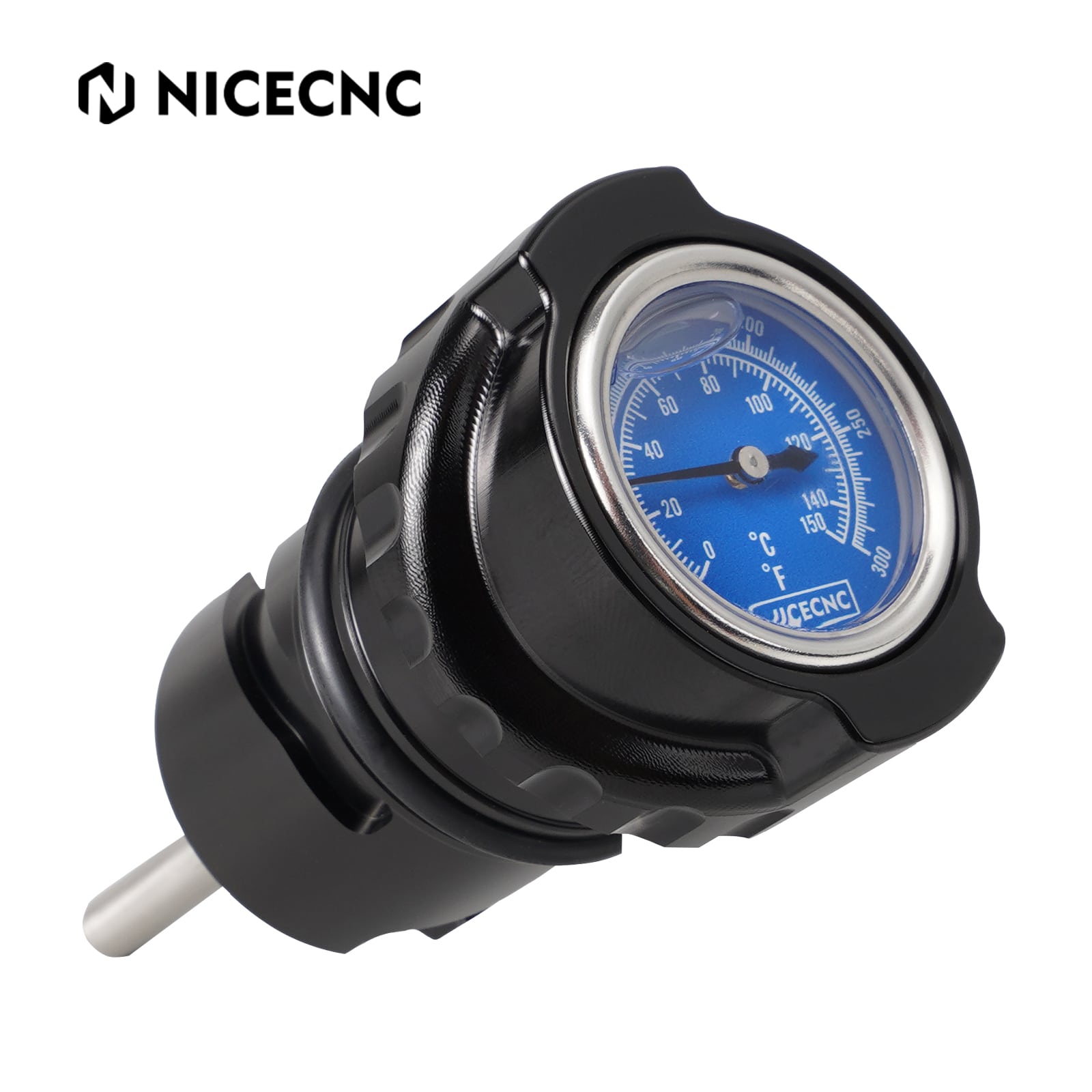 Oil Dipstick Filler Plug w/Thermometer Gauge For Harley Sportster 1200 48 72 XL Iron 883