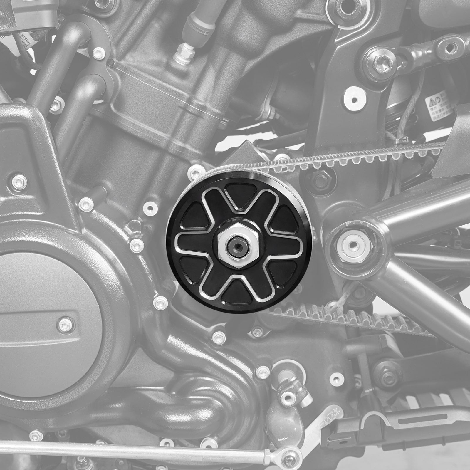 Front Sprocket + Transmission Sprocket Belt Covers Set For Harley Sportster S 1250 Nightster