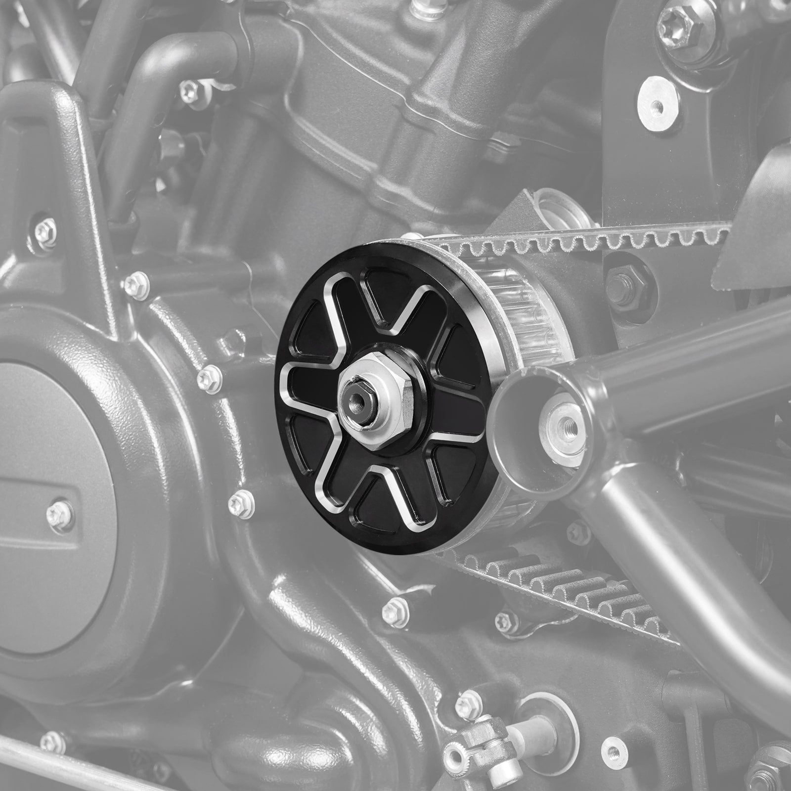 Front Sprocket + Transmission Sprocket Belt Covers Set For Harley Sportster S 1250 Nightster