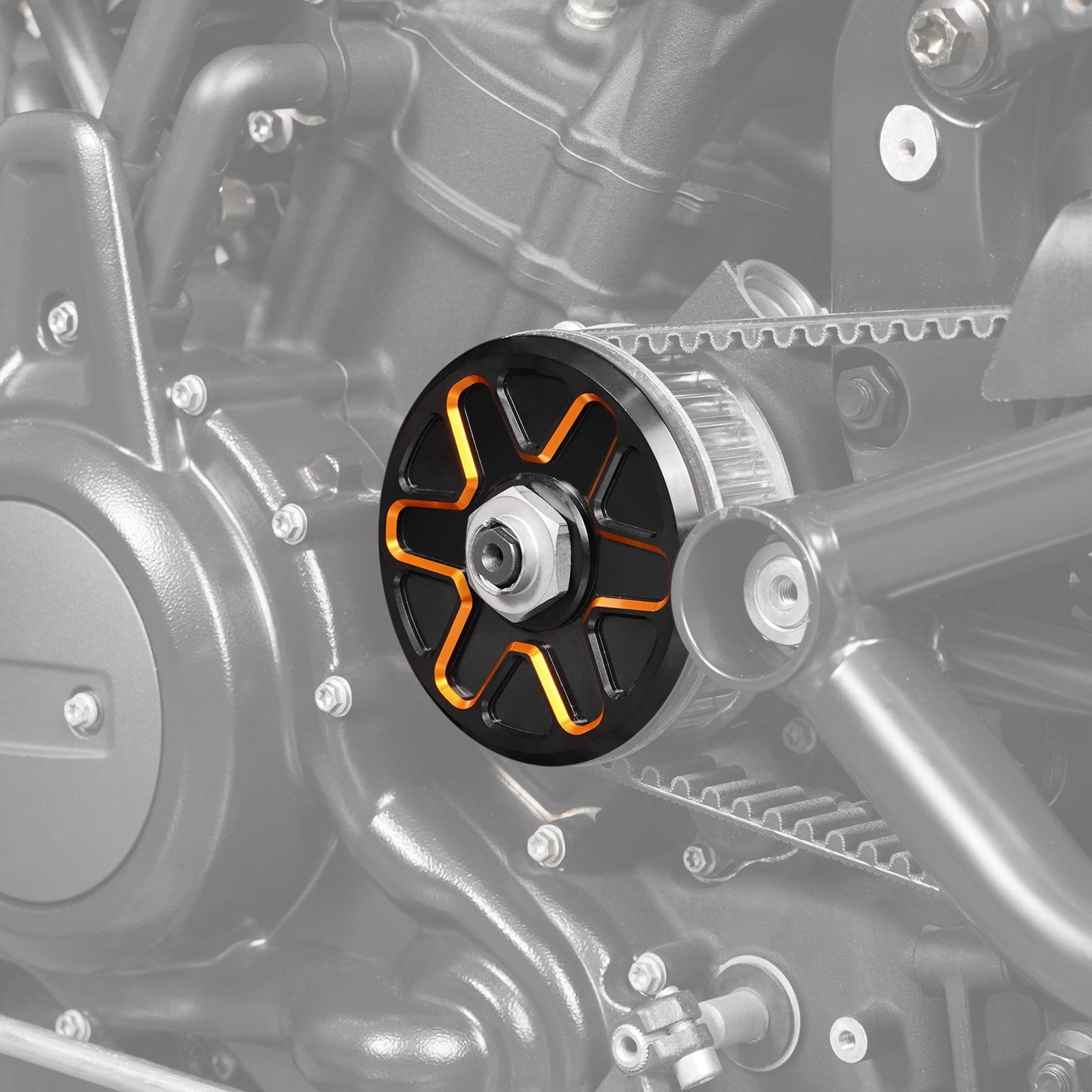 Front Sprocket + Transmission Sprocket Belt Covers Set For Harley Sportster S 1250 Nightster