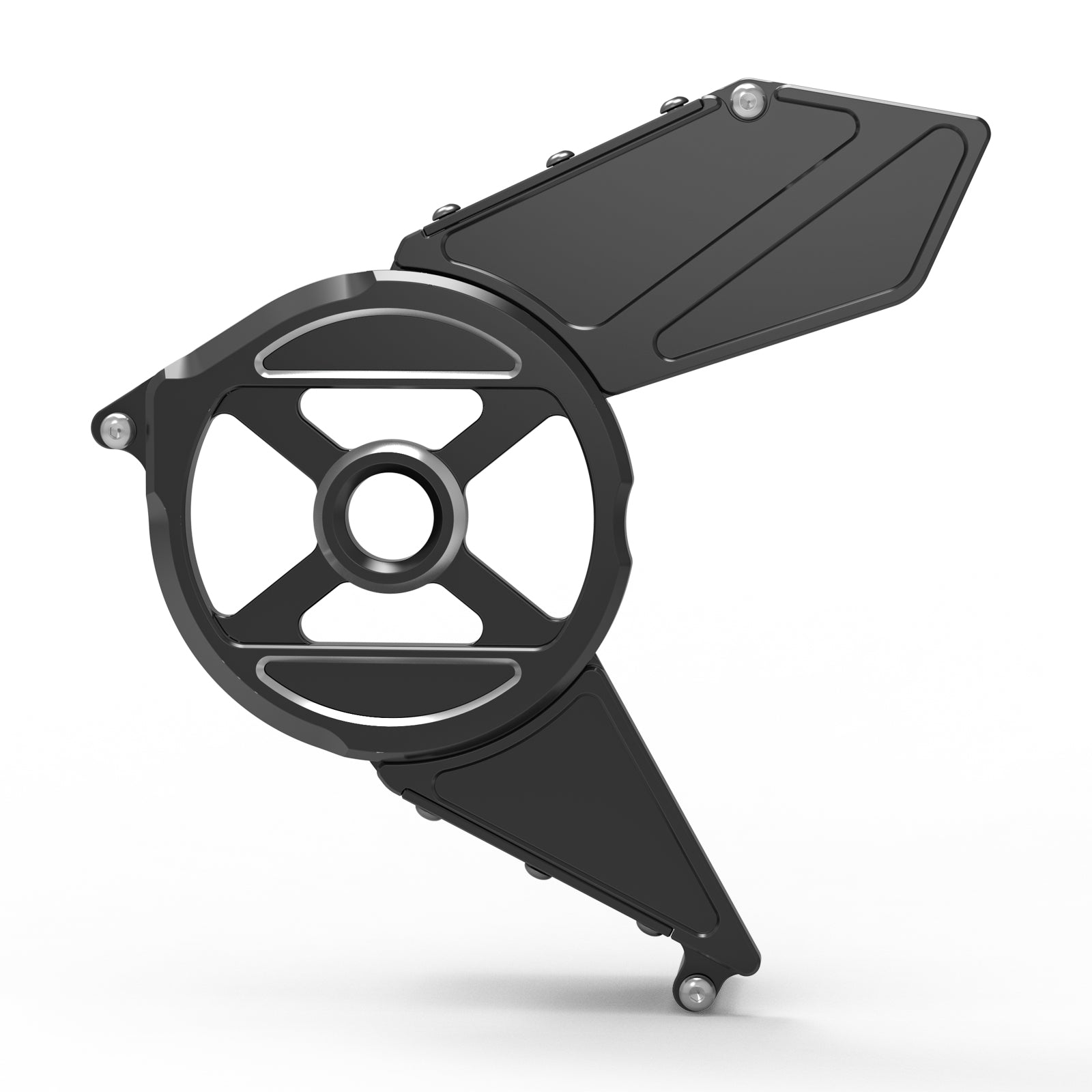 Front Sprocket + Transmission Sprocket Belt Covers Set For Harley Sportster S 1250 Nightster