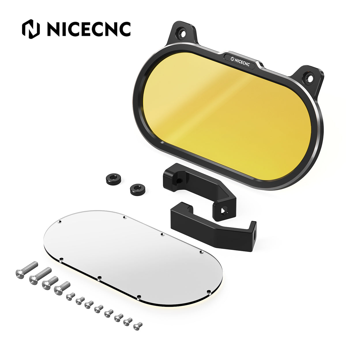 Headlight Cover Protector w/Clear & Yellow Lens For Harley Sportster S 1250 2021-2024