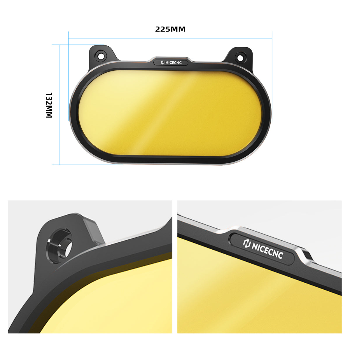 Headlight Cover Protector w/Clear & Yellow Lens For Harley Sportster S 1250 2021-2024