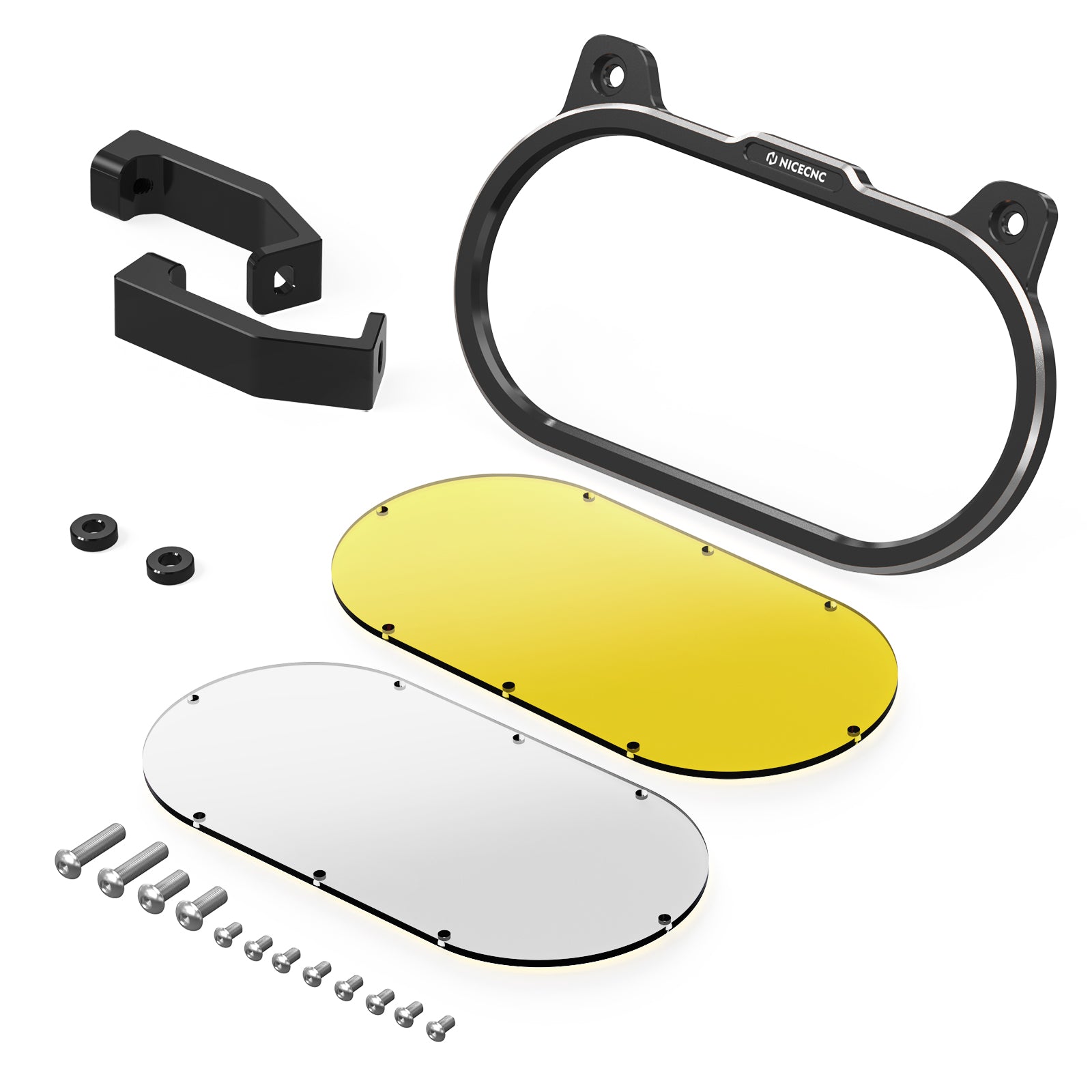 Headlight Cover Protector w/Clear & Yellow Lens For Harley Sportster S 1250 2021-2024