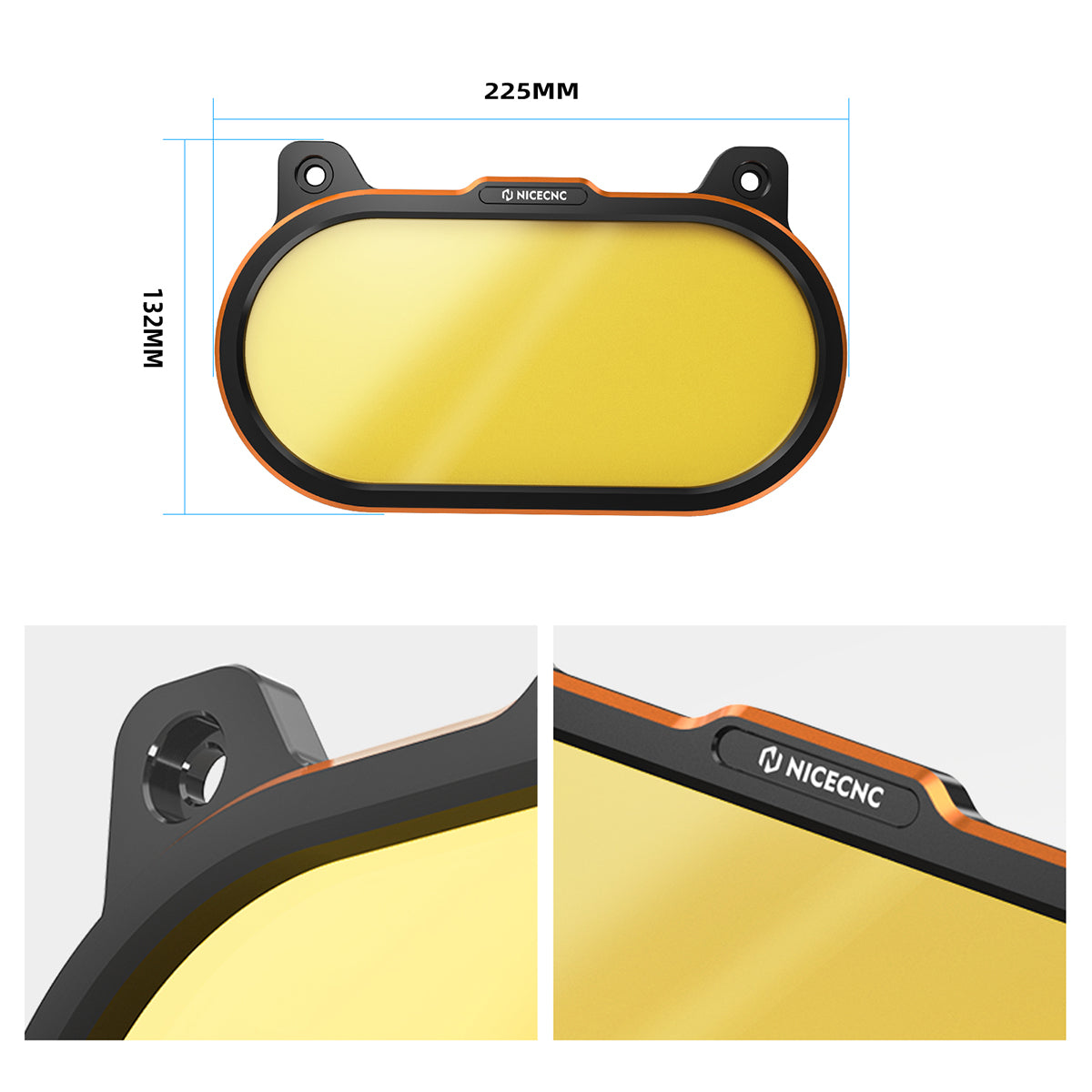 Headlight Cover Protector w/Clear & Yellow Lens For Harley Sportster S 1250 2021-2024