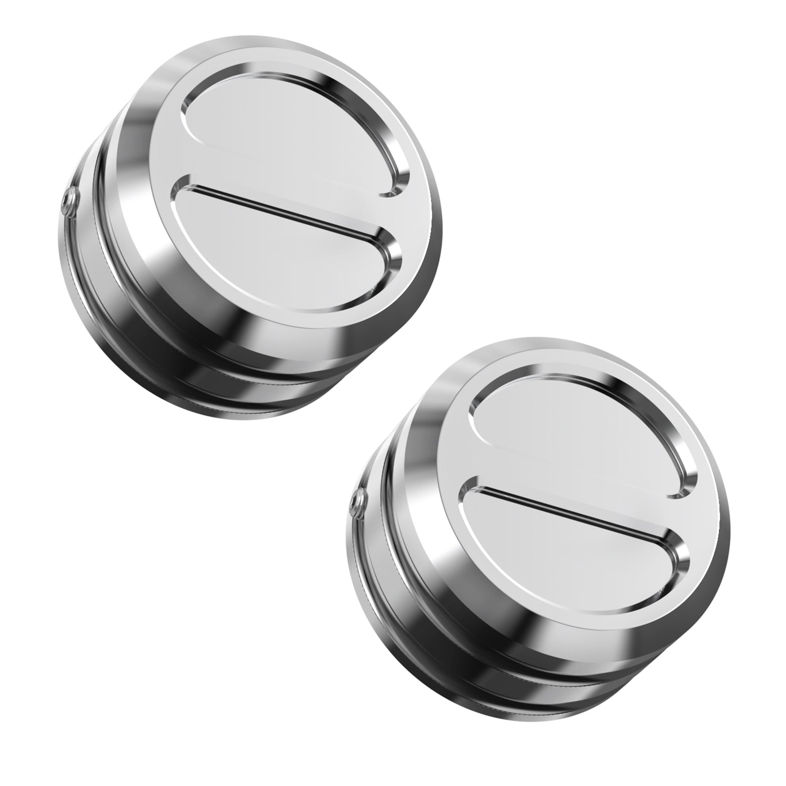Chromed Upper Fork Stem Nut Caps For Harley Sportster 1200 Forty Eight Softail Street Bob