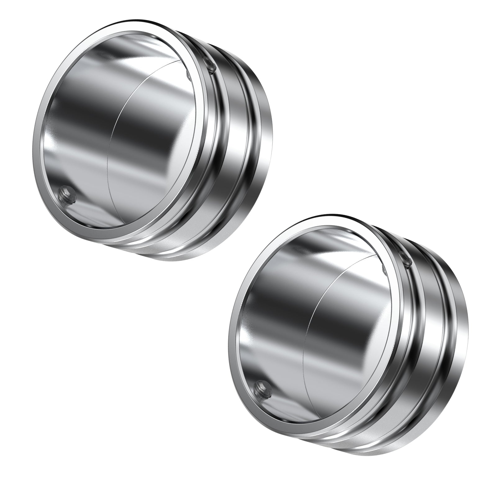 Chromed Upper Fork Stem Nut Caps For Harley Sportster 1200 Forty Eight Softail Street Bob