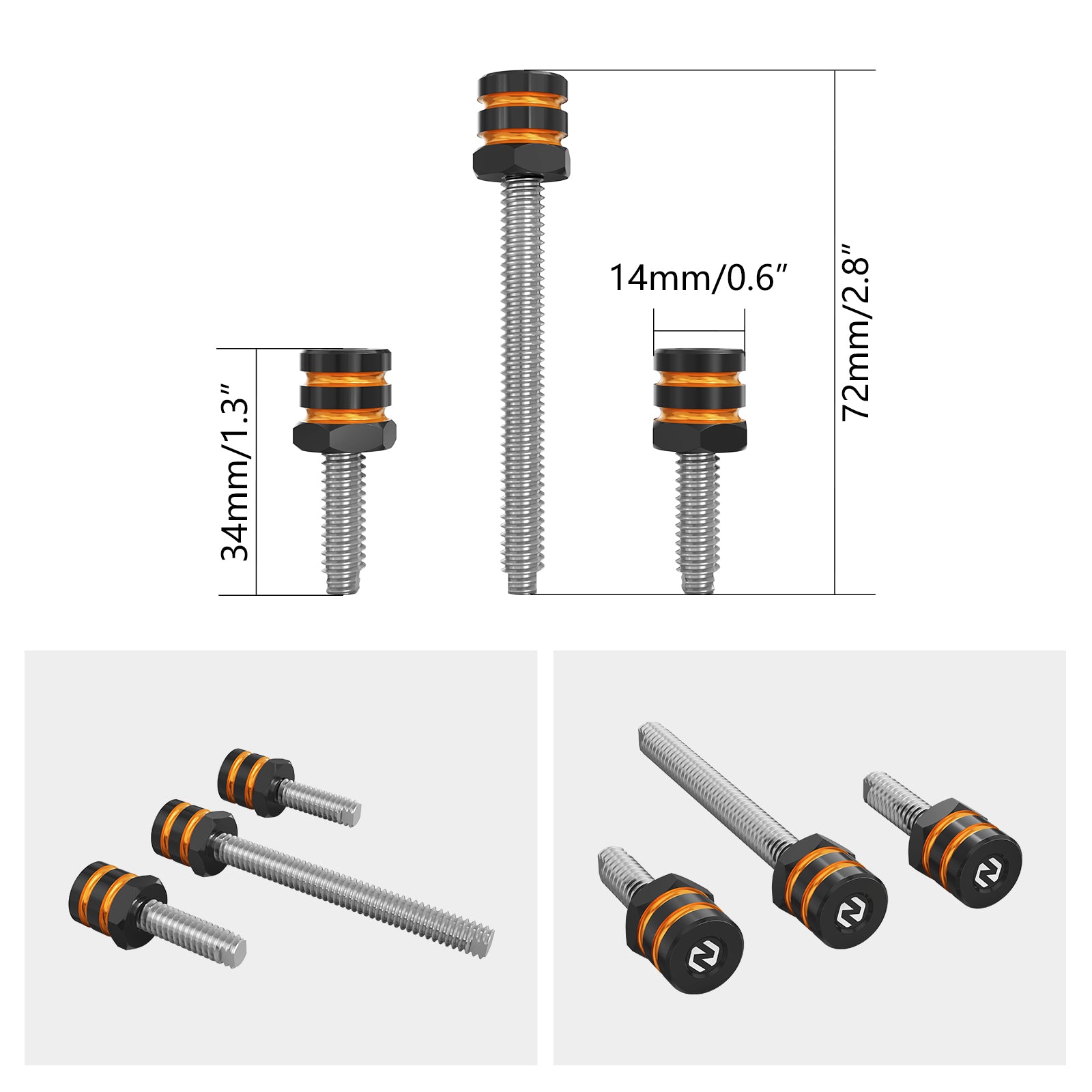 Windshield Mounting Spikes Screws For Harley Davidson Street Glide FLHX 2014-2023