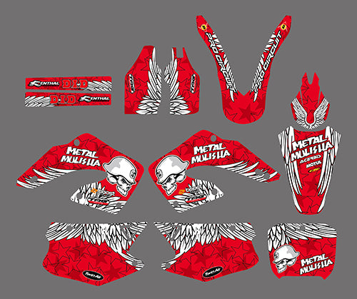 Team Graphics Backgrounds Decals Kit For Honda CR125/CR250 2000-2001