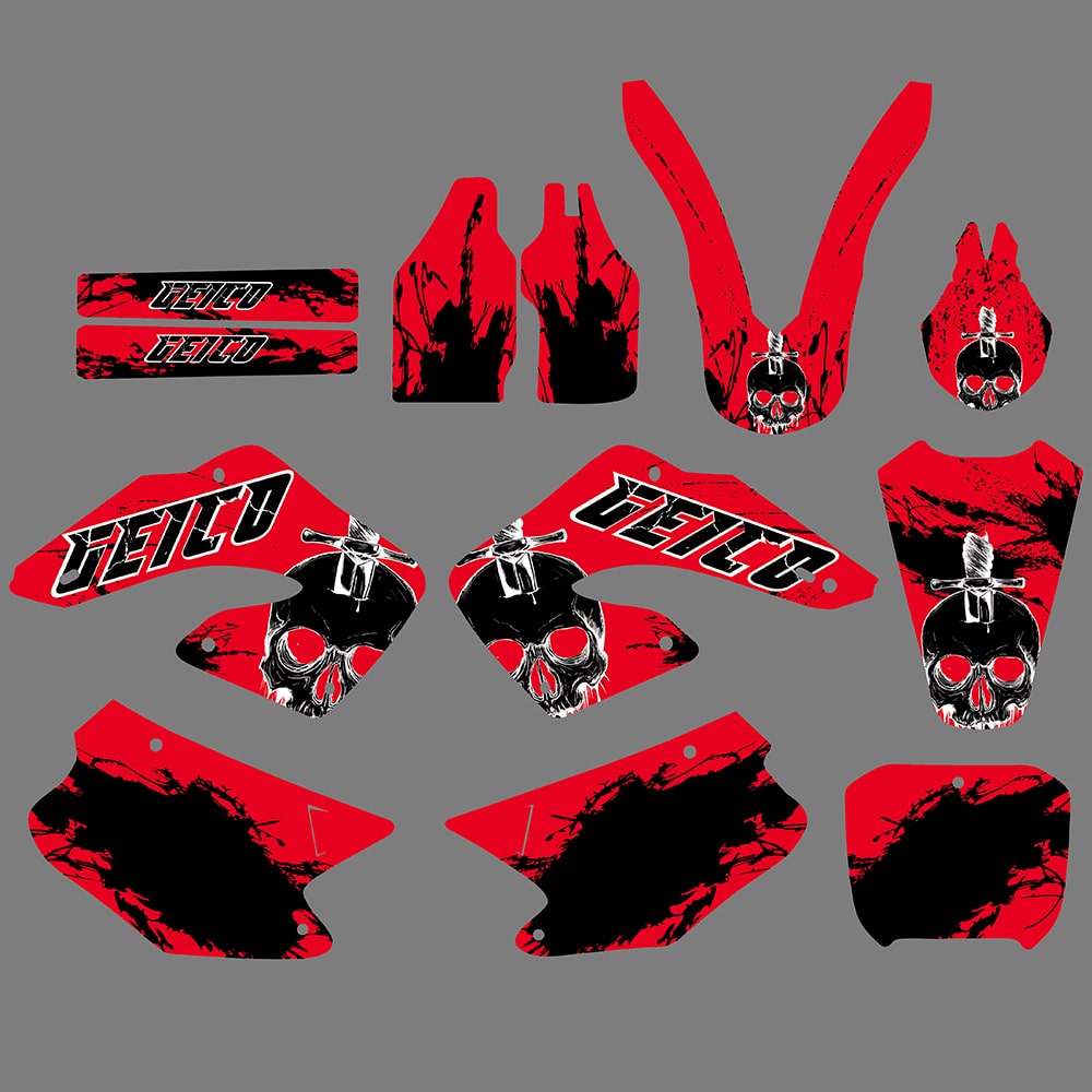 Motocross Team Graphics Decals for Honda CR125 CR250 00-01