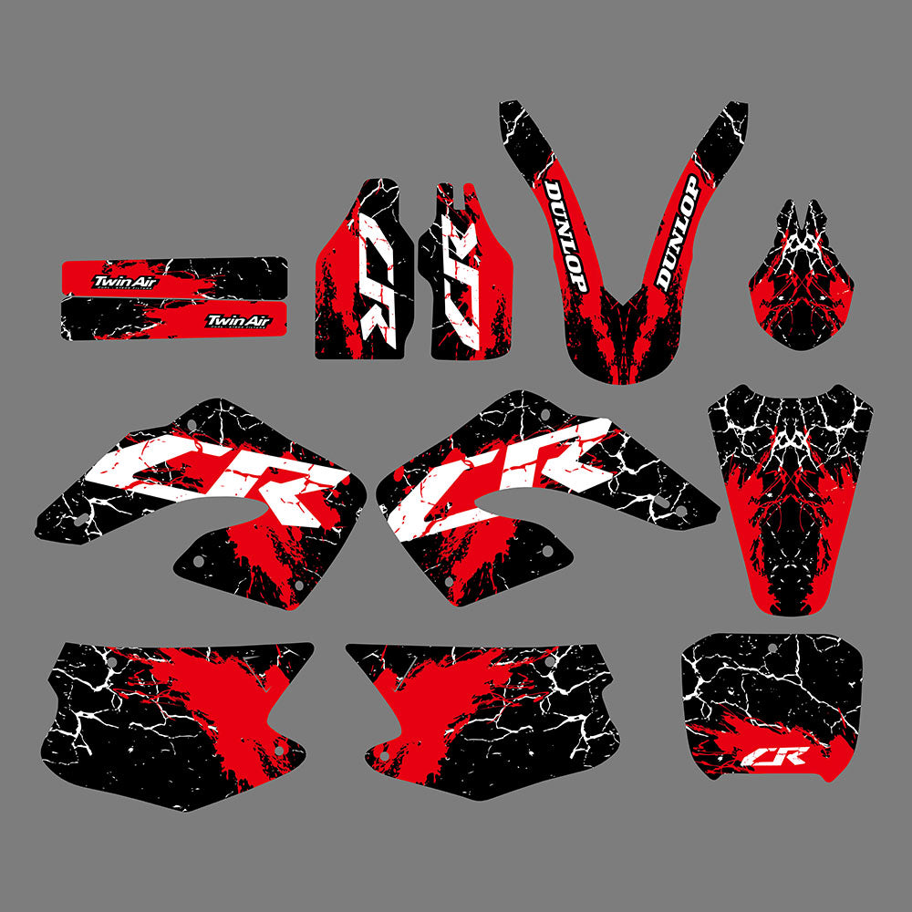 Motocross Graphics Decals Stickers For Honda CR125R CR250R 2000-2001