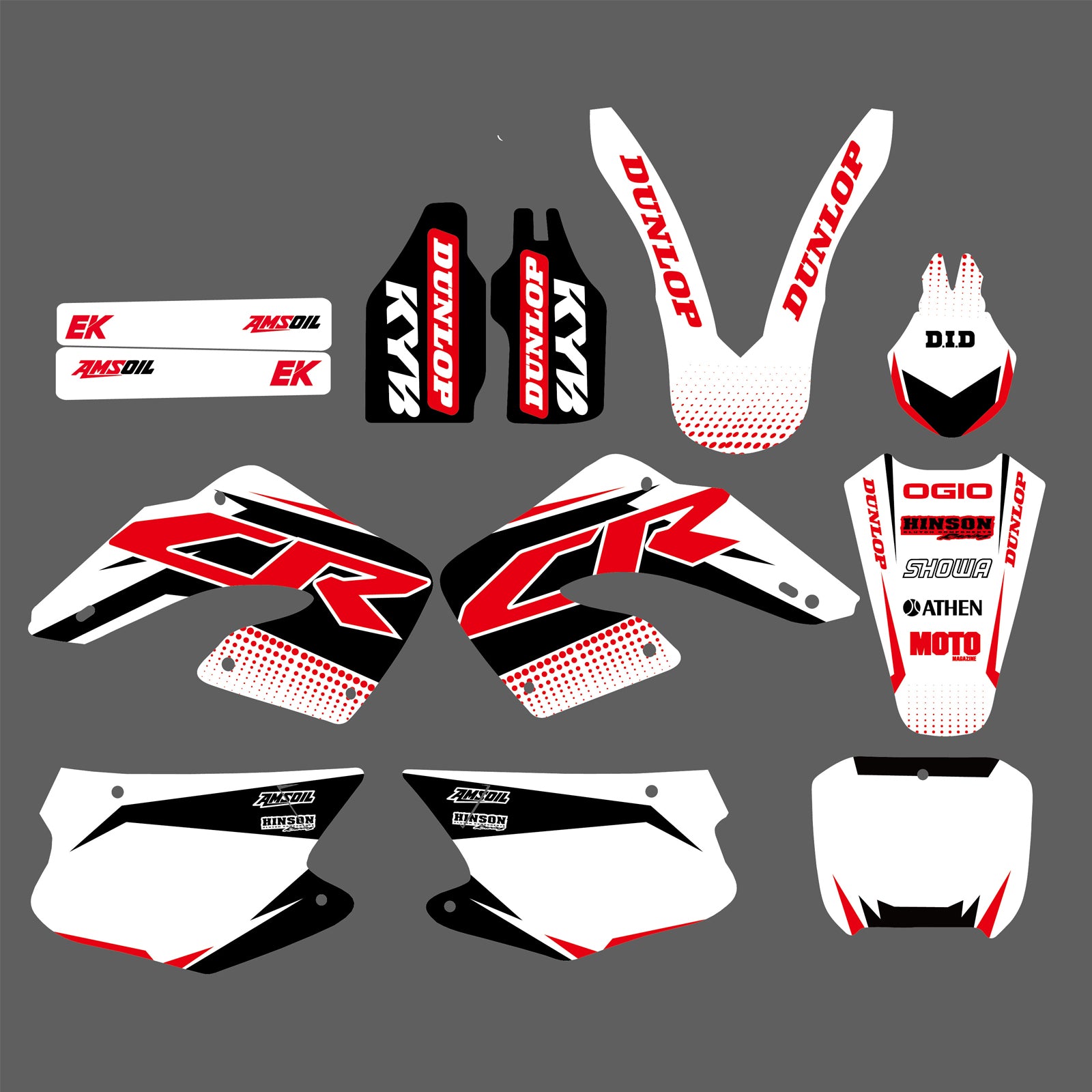 Motocross Full Graphics Decals Stickers for Honda CR125 CR250 2000 2001