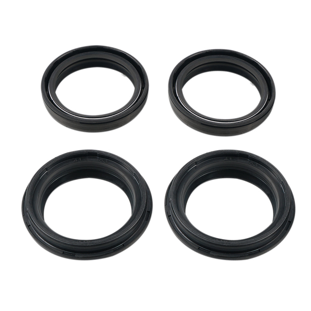 4pcs Fork Oil Dust Seals Kit Set For Kawasaki Honda Suzuki Triumph Yamaha