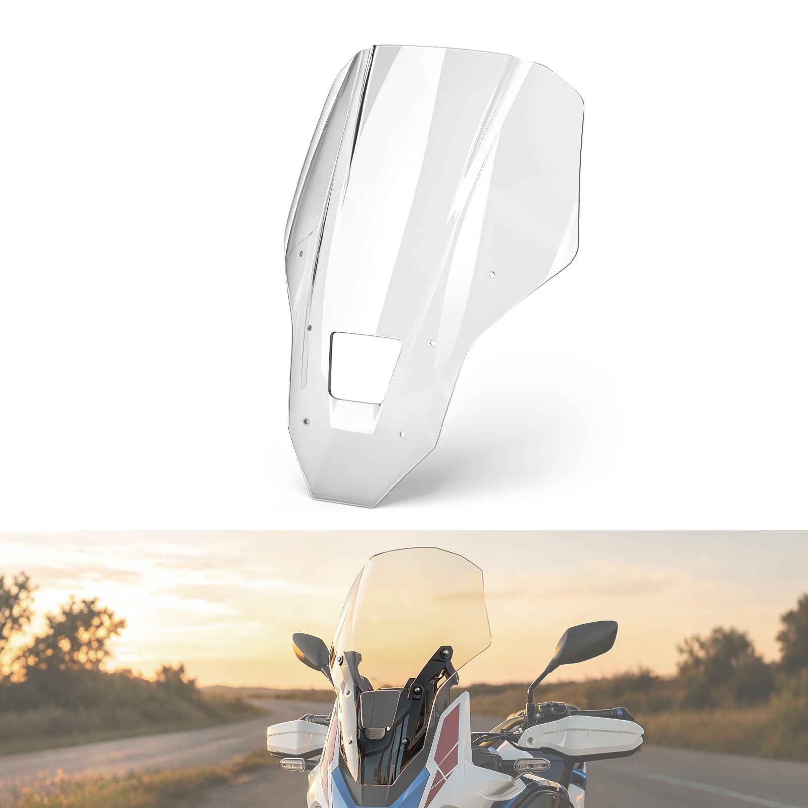 100mm Raised Windshield Windscreen For Honda Africa Twin CRF 1100L ADV Sports