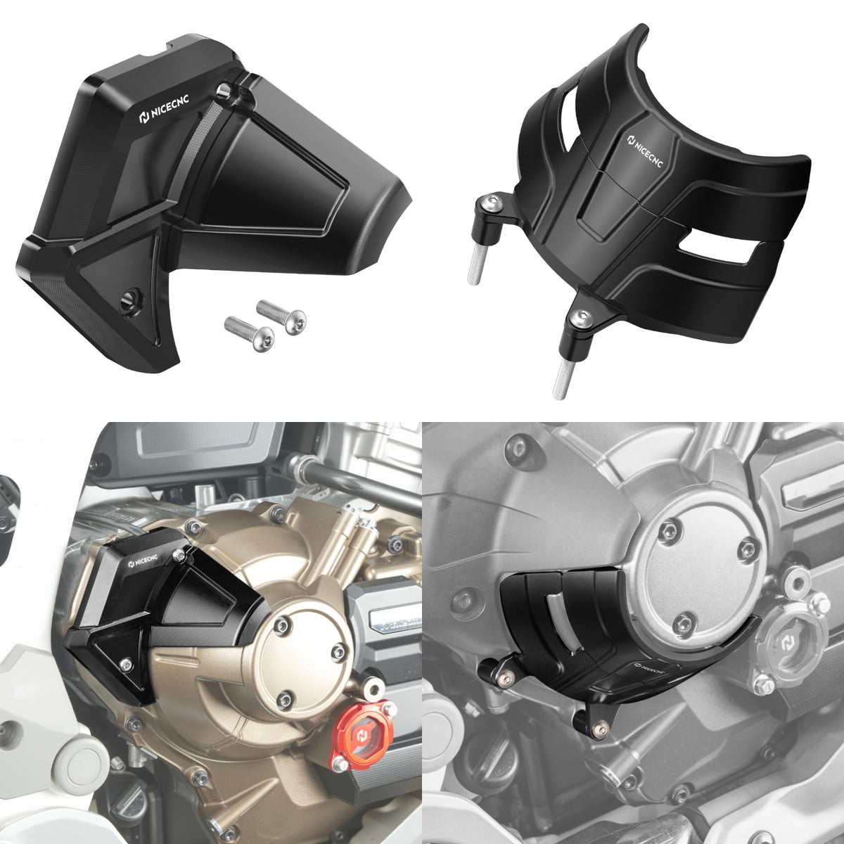 Right Engine Clutch Guard + Sensor Cover For Honda Africa Twin 1100 DCT
