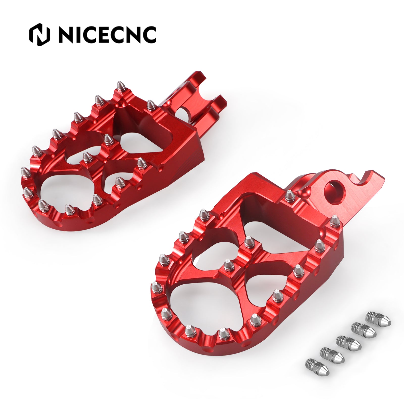 CNC Footpegs Bud Motorcycle Foot Pegs For Honda CRF250R CRF450R CRF1000L