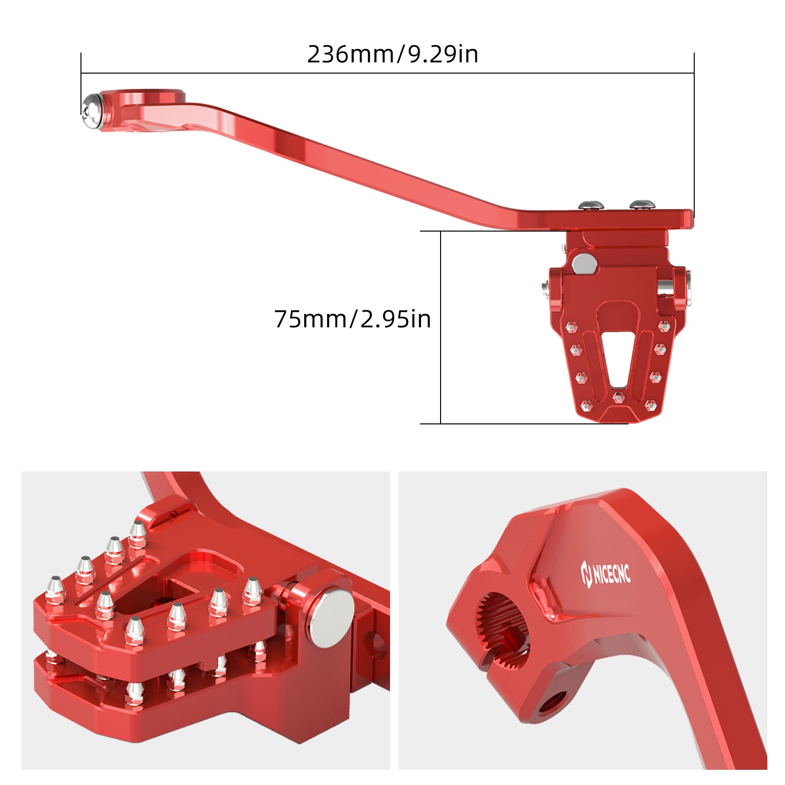 Adjustable Dual Rear Brake Pedal Lever Assly For Honda CRF 1000L 1100L Africa Twin