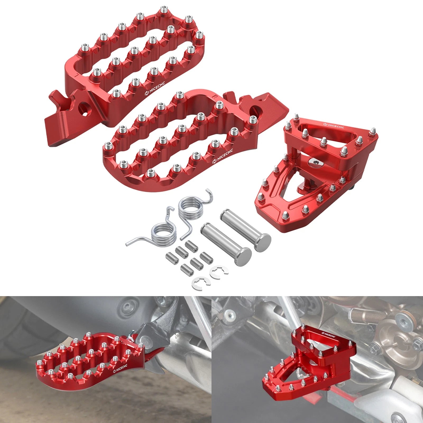 Enlarged Footpegs & Dual Control Brake Pedal Extender For Honda CRF1100L Africa Twin