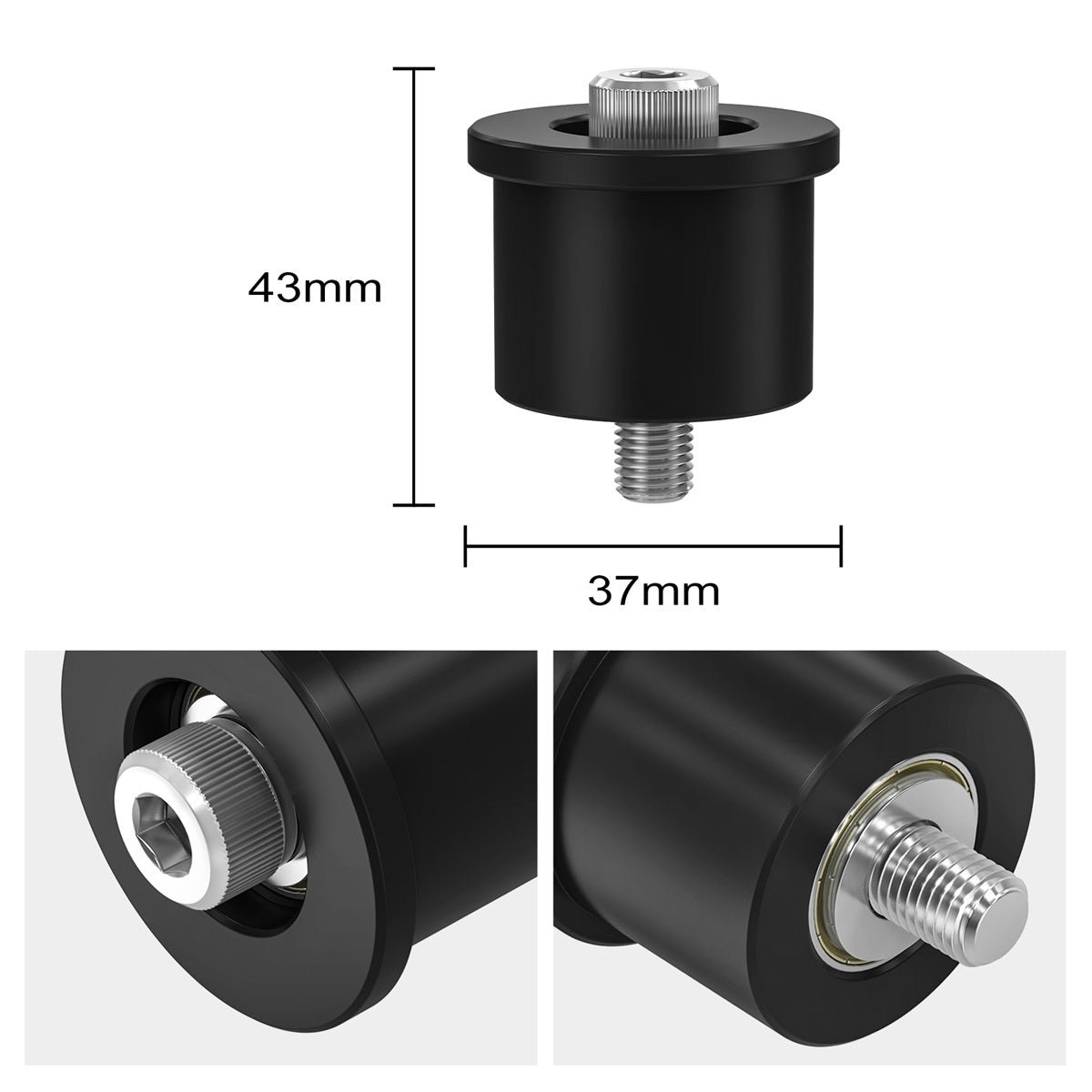 Lower Chain Roller PA Nylon For Honda TRX450R CR250R CRF250X