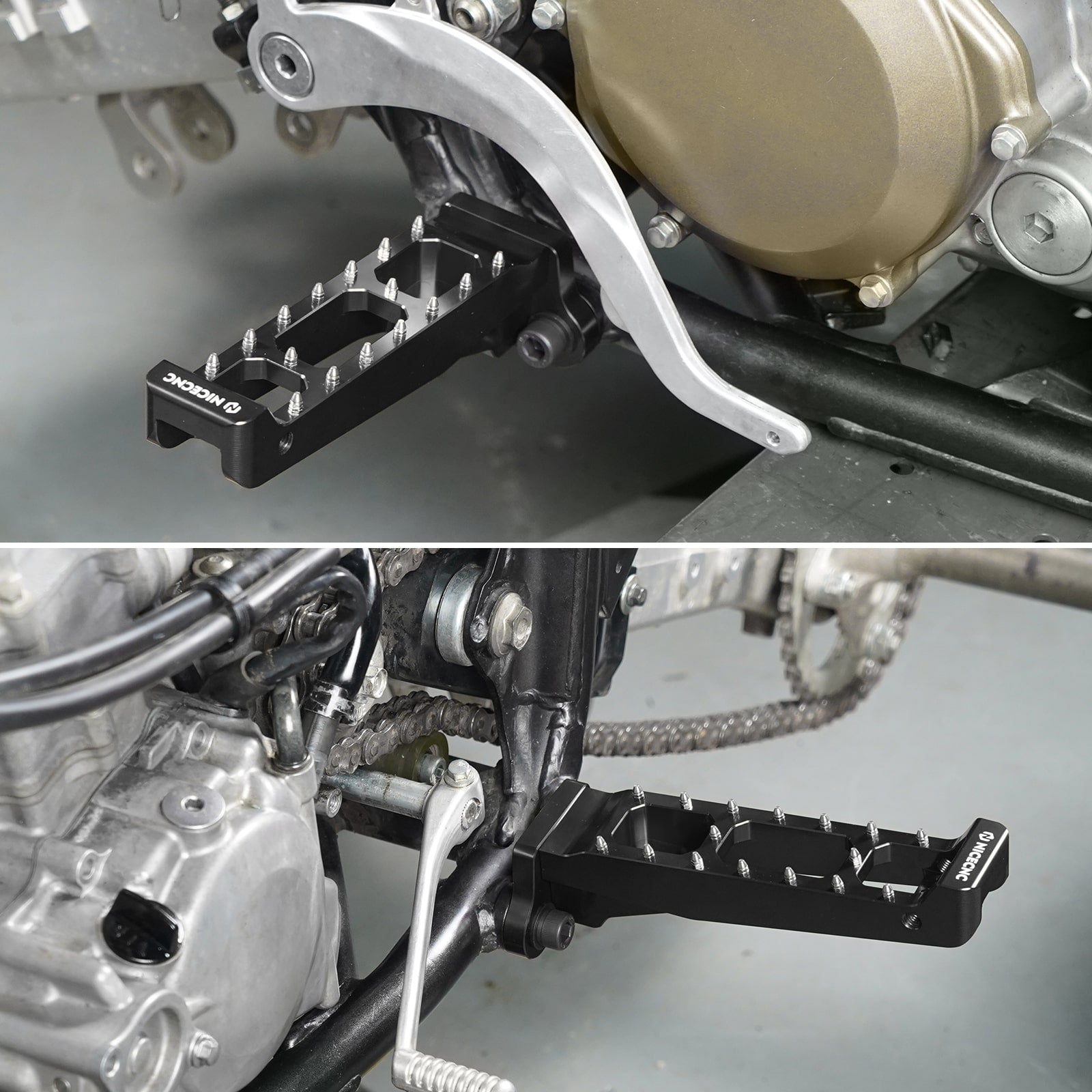 ATV Rider Foot Pegs Rest Pedals Kit For Honda TRX 450 R / ER 2006-2014