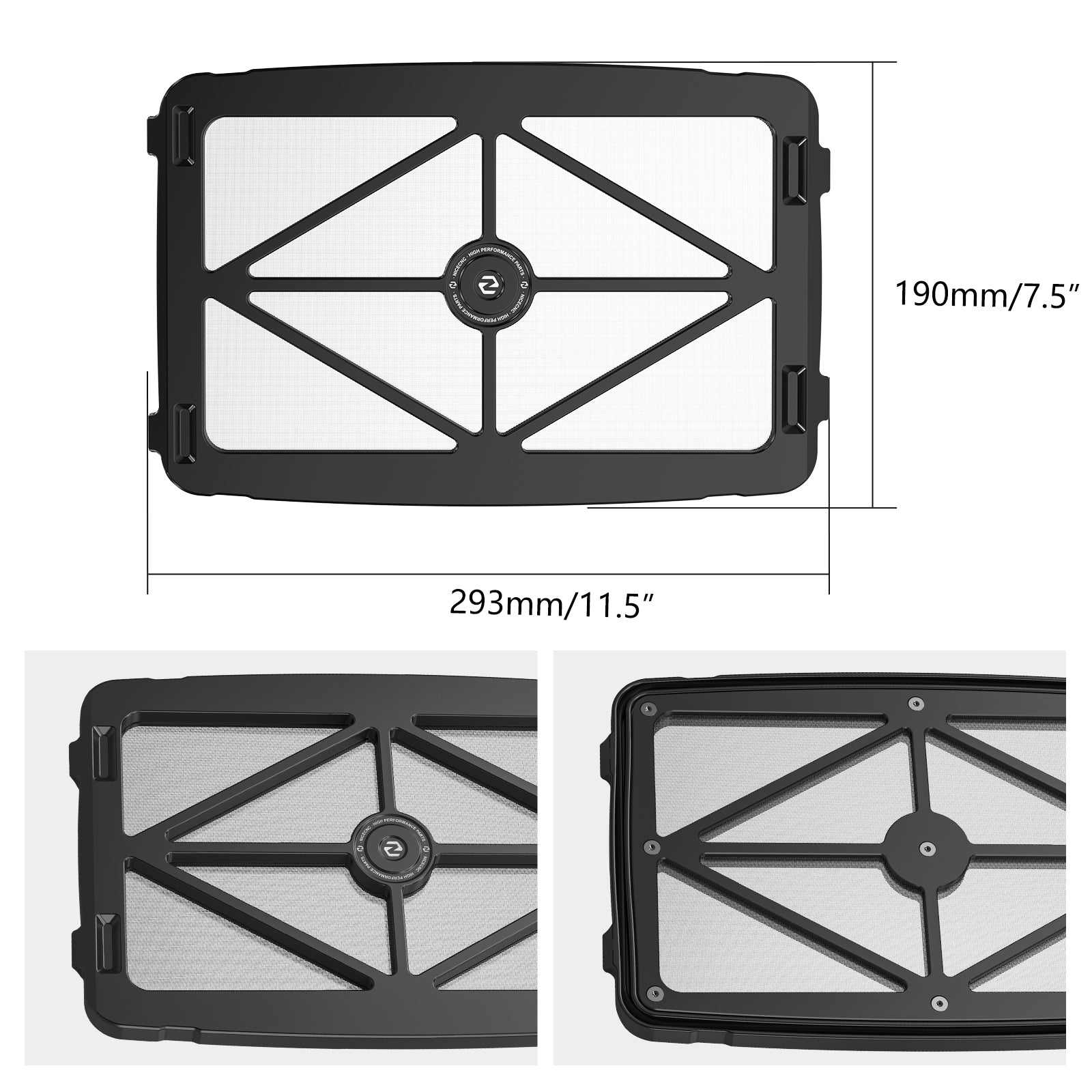 High-Flow Airbox Lid Cover Air Cleaner Housing Case For Honda TRX450 R / ER