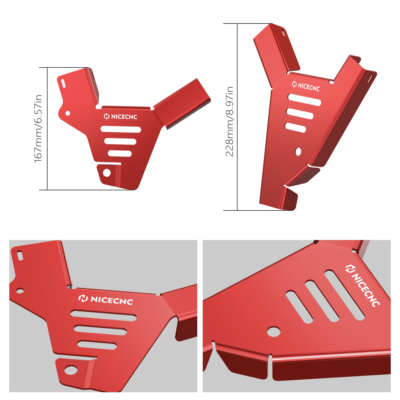 ATV Left + Right Frame Covers Guards For Honda TRX450 R / ER 2006-2009