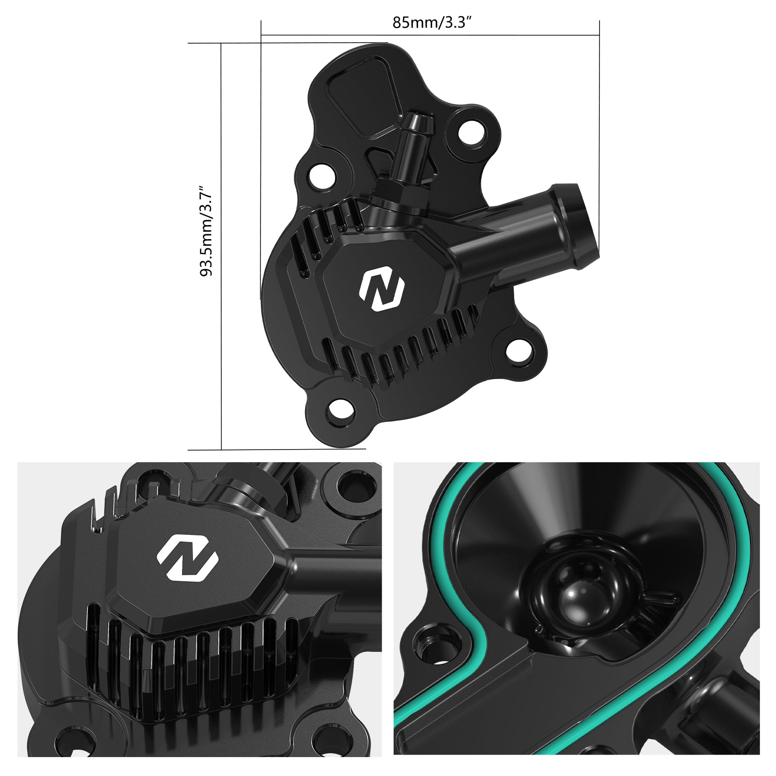 ATV Water Pump Housing Cover For Honda TRX450R 06-09 TRX450ER 06-14